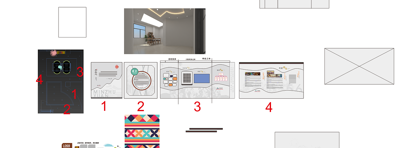 某村少数民族展示厅（图ZMzM4MDIwODU2） - 商业空间设计 - 站酷设计师拾捌青创原创素材 - 站酷ZCOOL