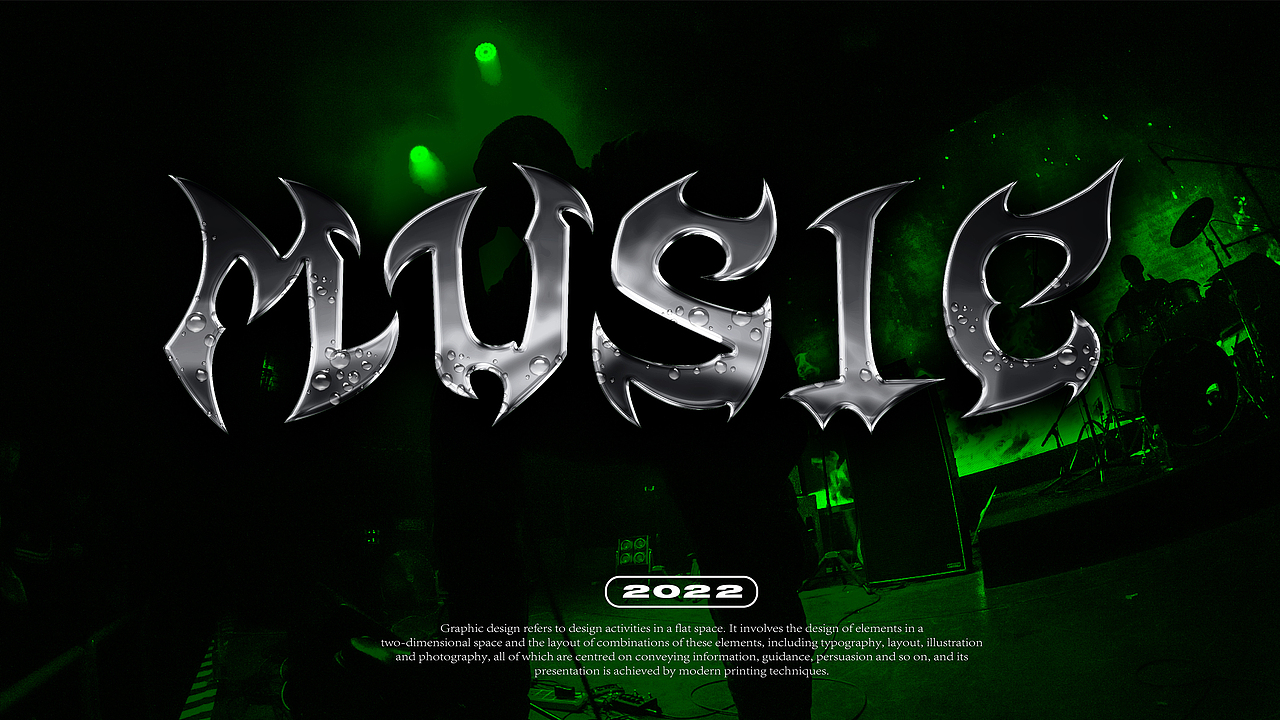 一组暗黑系风格字体