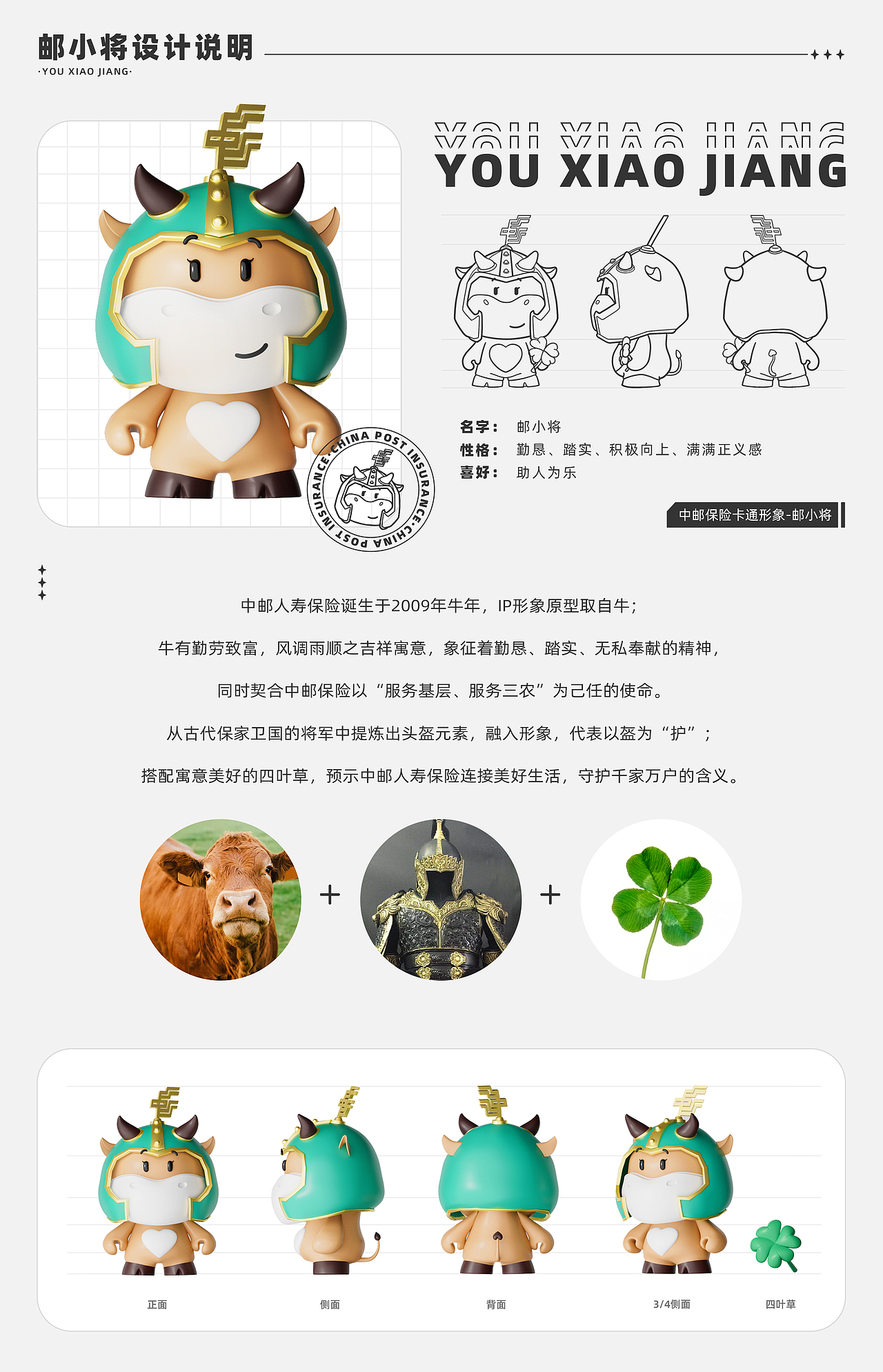中邮保险IP形象设计—邮小将