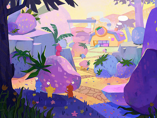 原创儿插「皮克敏的世界」（个人主页-ZNjA0ODQ5MzY=） - 儿童插画 - 站酷设计师两两咕咕咕原创素材 - 站酷ZCOOL