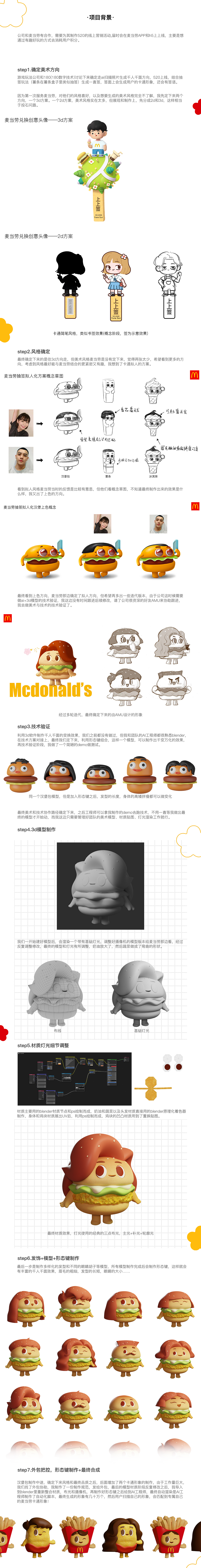 麦当劳AI互动｜卡通拟人食物制作（图ZMzA5NjM5NzA0） - 人物/生物 - 站酷设计师稻乙原创素材 - 站酷ZCOOL