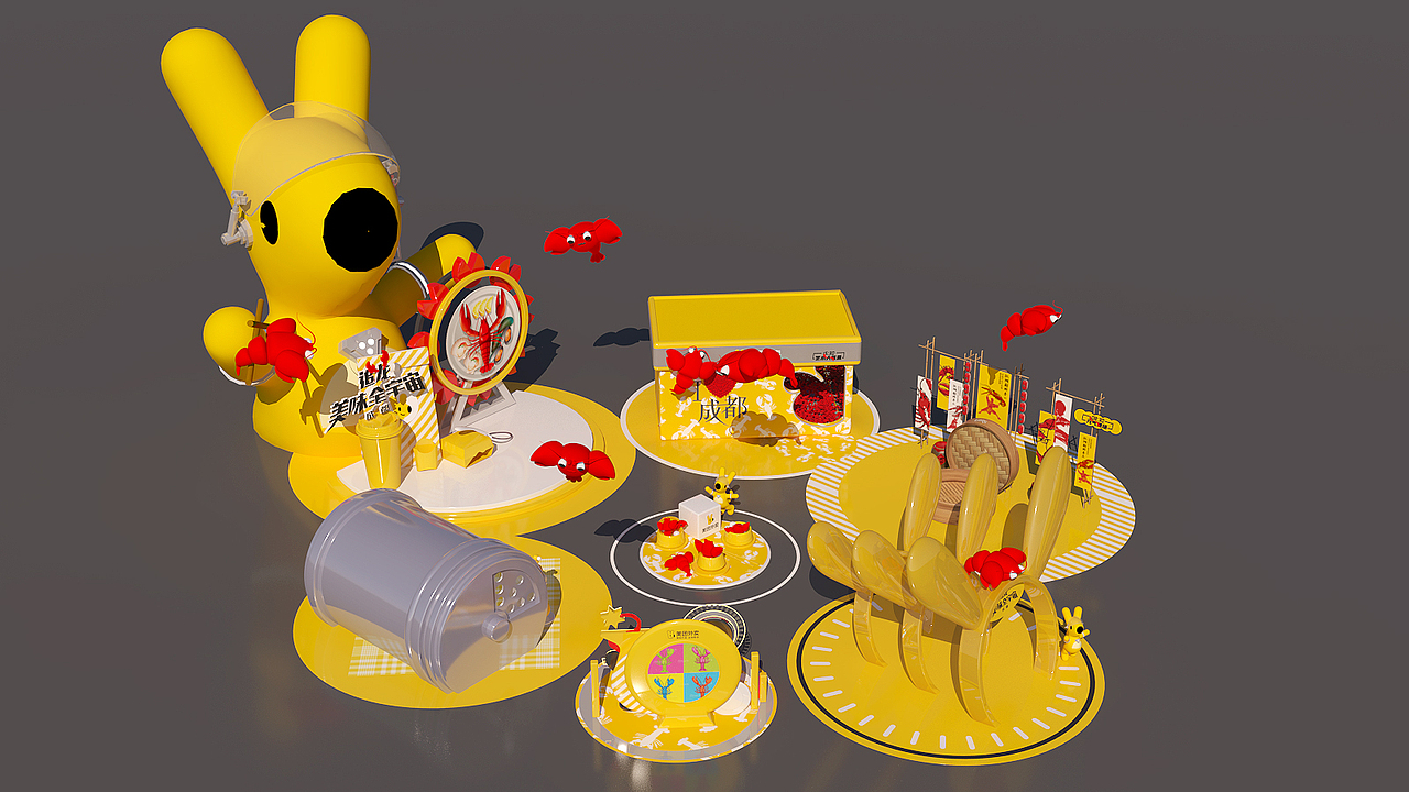 点餐APP 小龙虾美食节（图ZMzM2Nzc3ODYw） - 展陈设计 - 站酷设计师bj007here原创素材 - 站酷ZCOOL