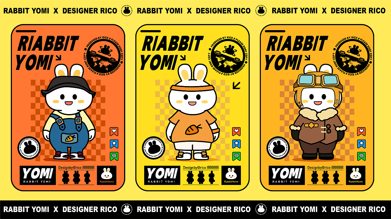 RabbitYOMI 兔悠米 ｜ IP形象设计（图ZMzAzMDc2OTE2） - IP形象 - 站酷设计师rico有三猫原创素材 - 站酷ZCOOL
