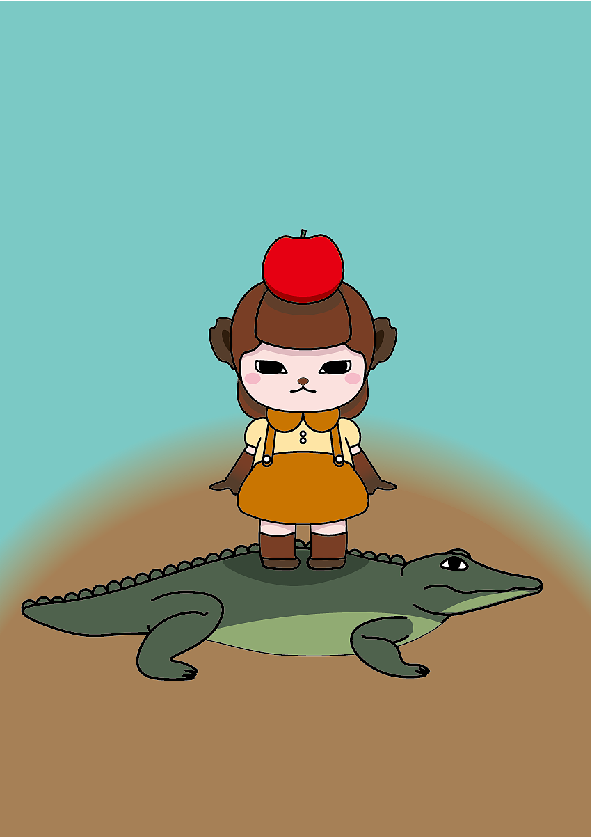 毛绒绒动物拟人女孩（图ZMzUyNTc3NTE2） - 创作习作 - 站酷设计师多开花原创素材 - 站酷ZCOOL