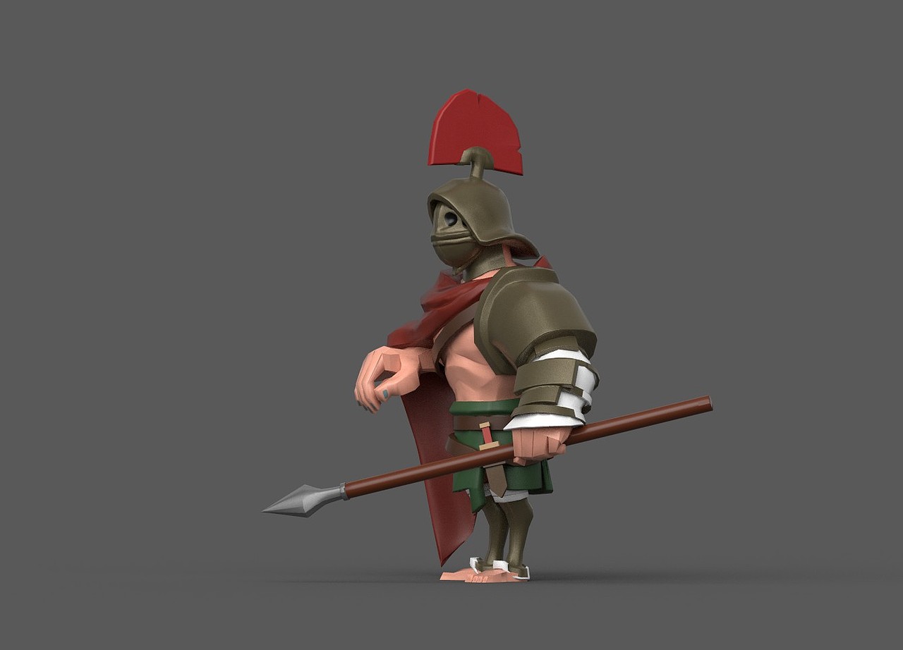 角色建模/手绘低模/次时代建模/Maya建模-士兵（图ZMzYzMDczOTAw） - 人物/生物 - 站酷设计师是泠澪不是冷零原创素材 - 站酷ZCOOL