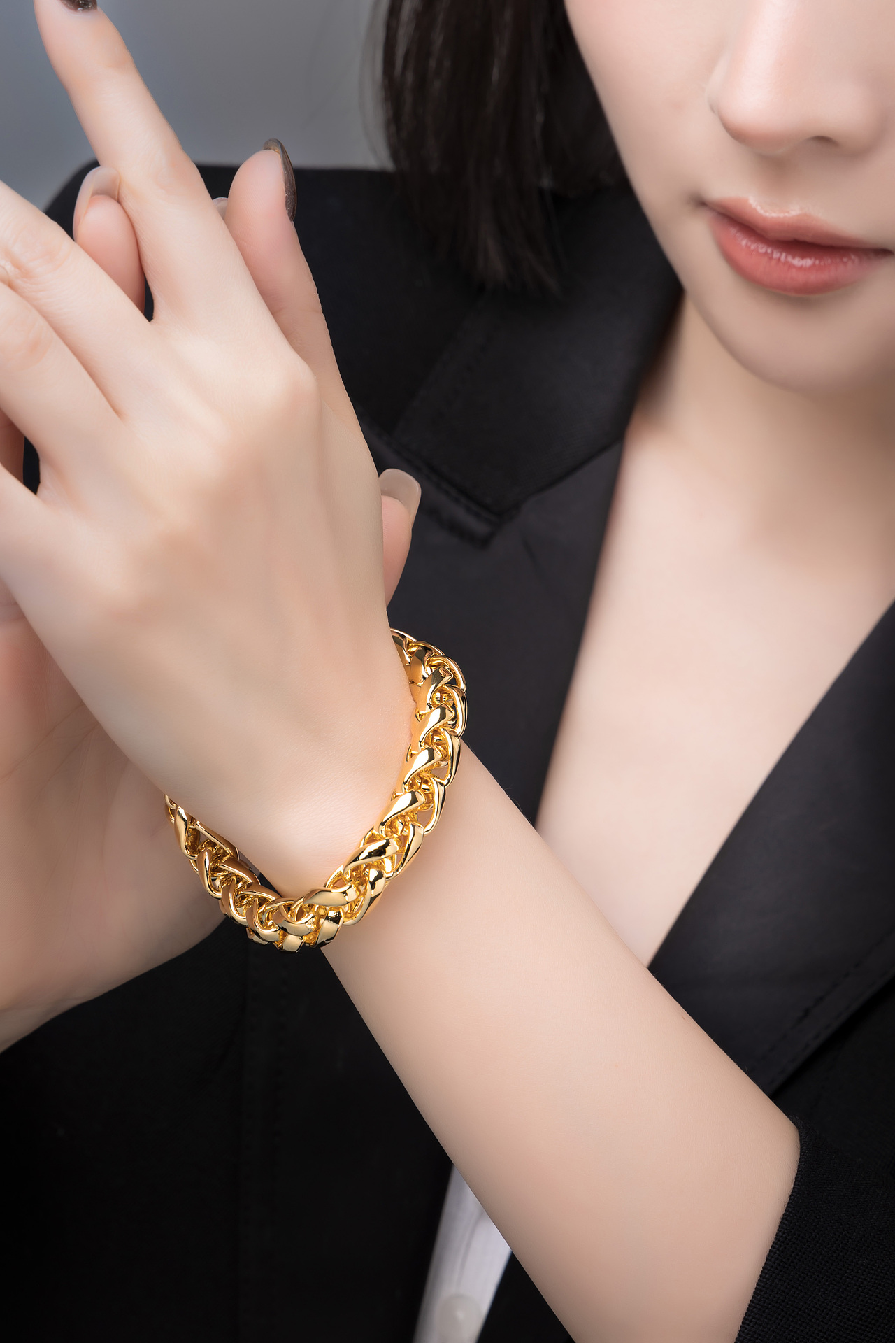 东莞模特 项链 耳环 戒指首饰拍摄