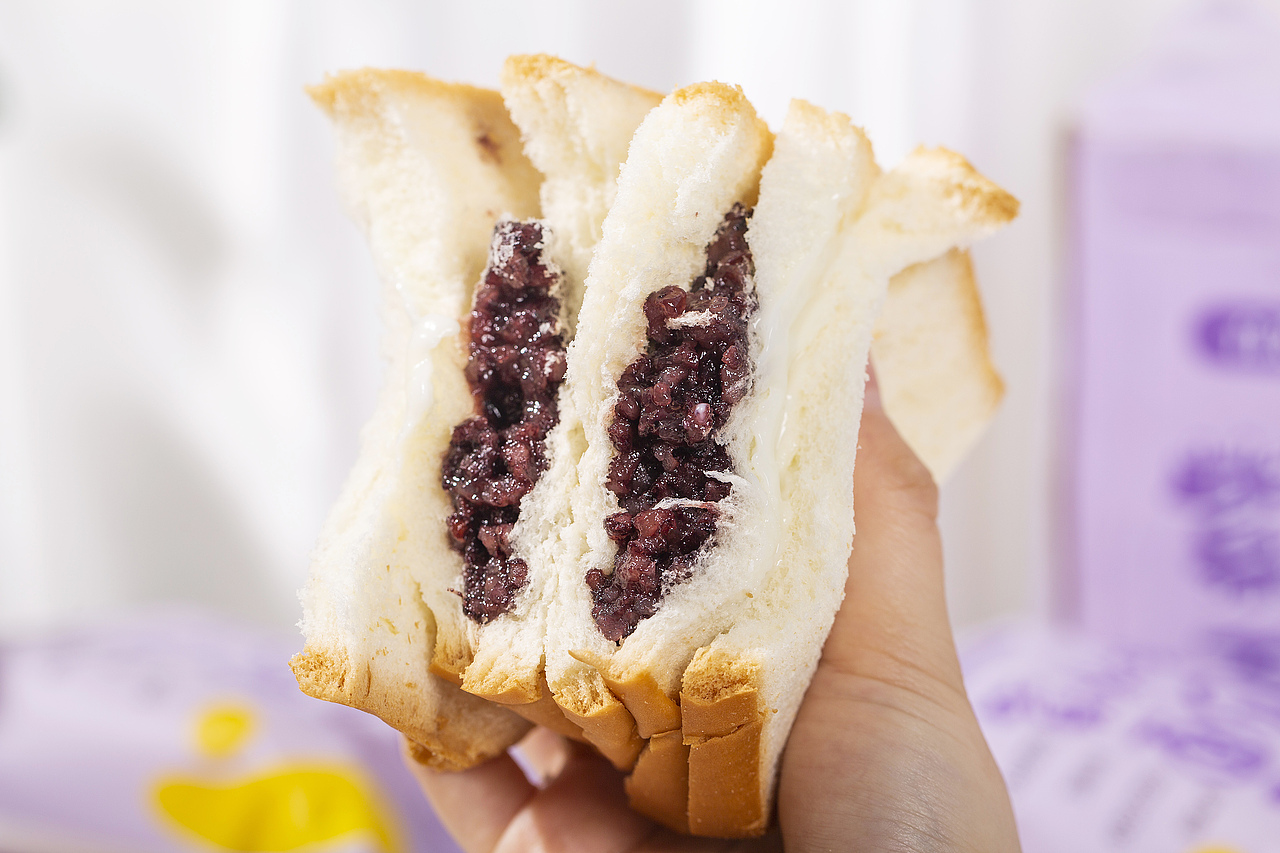 百恋|紫米味面包