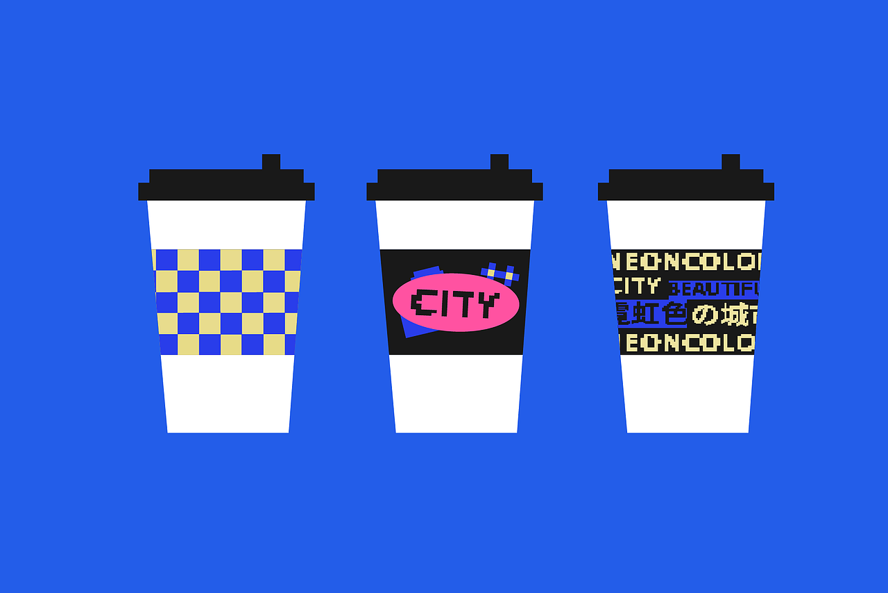 KV设计｜霓虹色的城市