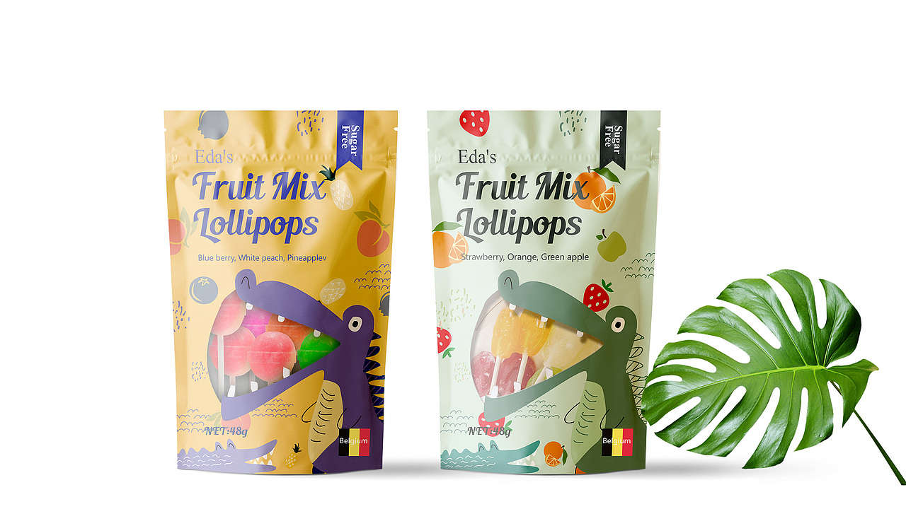 象鸟品牌xeda's艾达的世界x无糖棒棒糖包装设计
