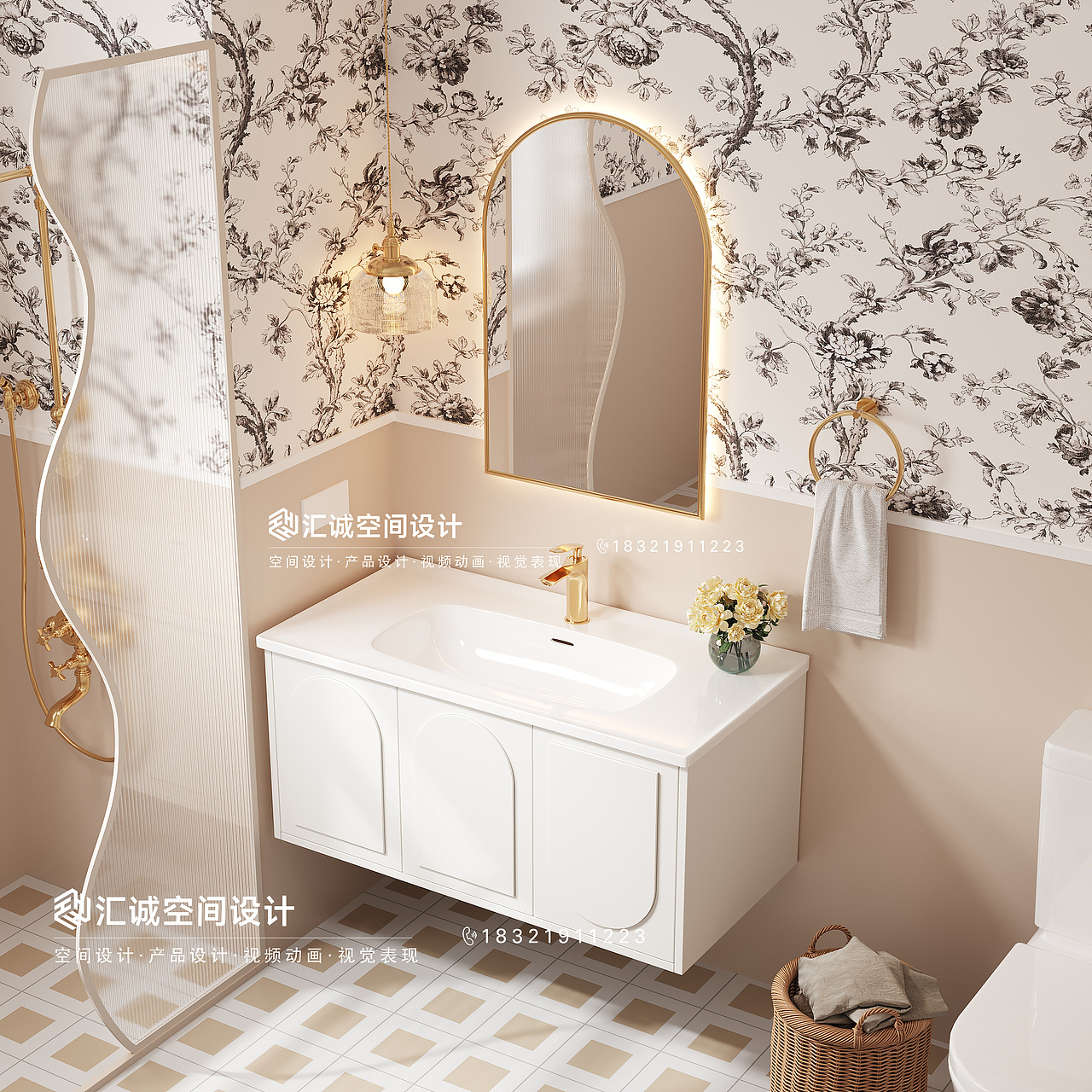 3D法式轻中古风浴室柜（图ZMzQxOTA5NDE2） - 产品 - 站酷设计师未见山海的夏夏原创素材 - 站酷ZCOOL