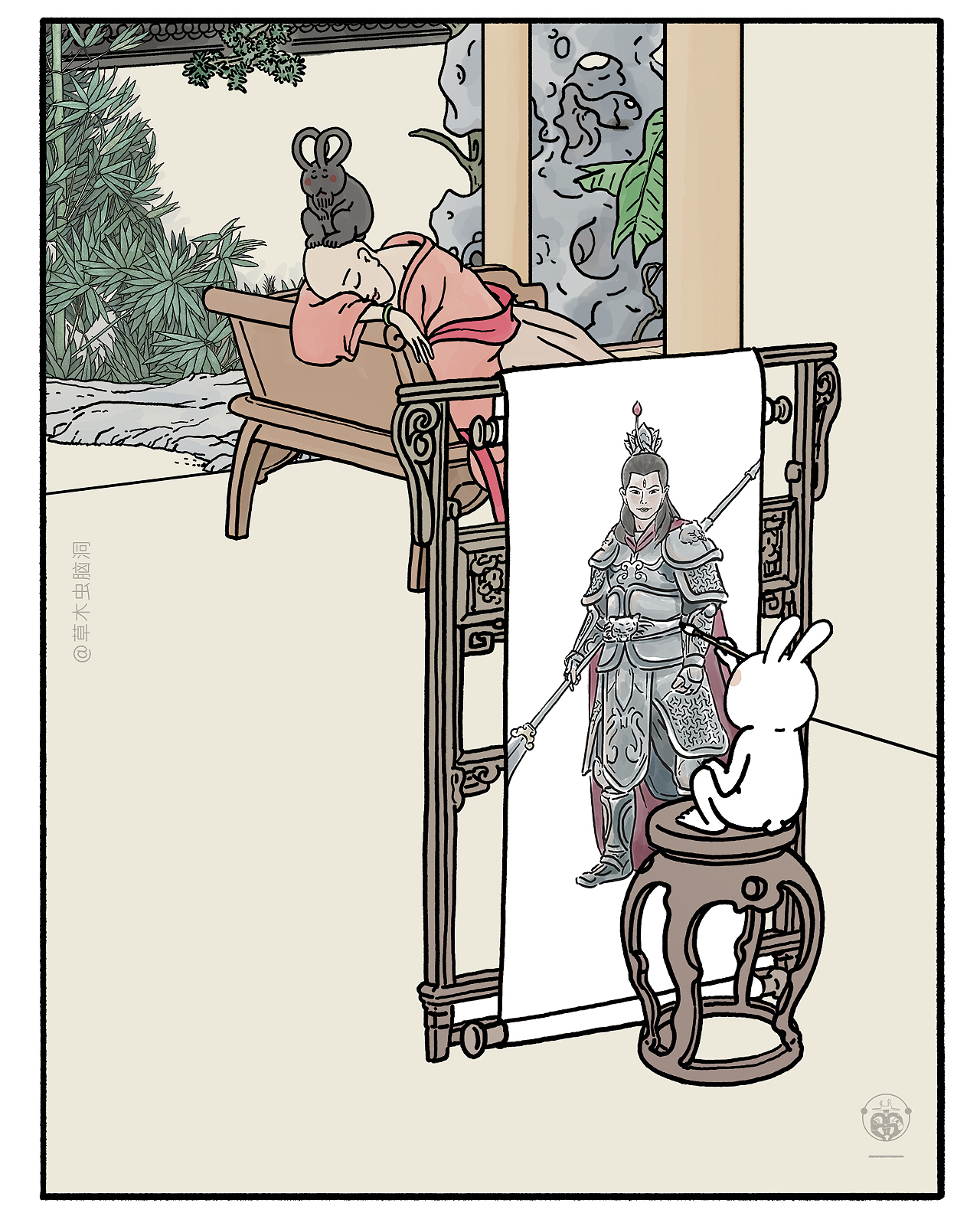 嫦娥打工兔之【客人长颈鹿】