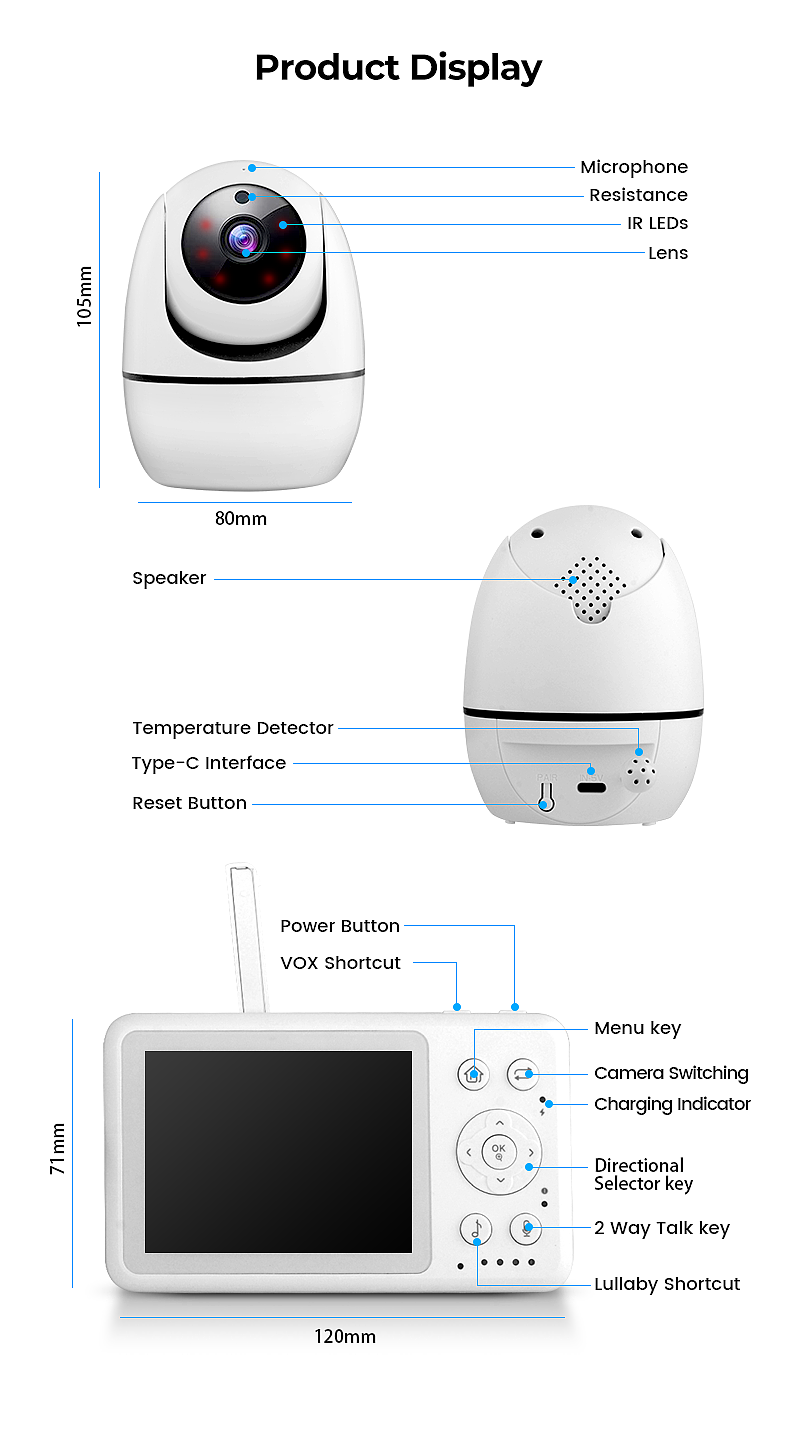 Baby Monitor 电商详情页设计（图ZMzQ3MjY0Mzky） - 电商 - 站酷设计师黑不惑原创素材 - 站酷ZCOOL