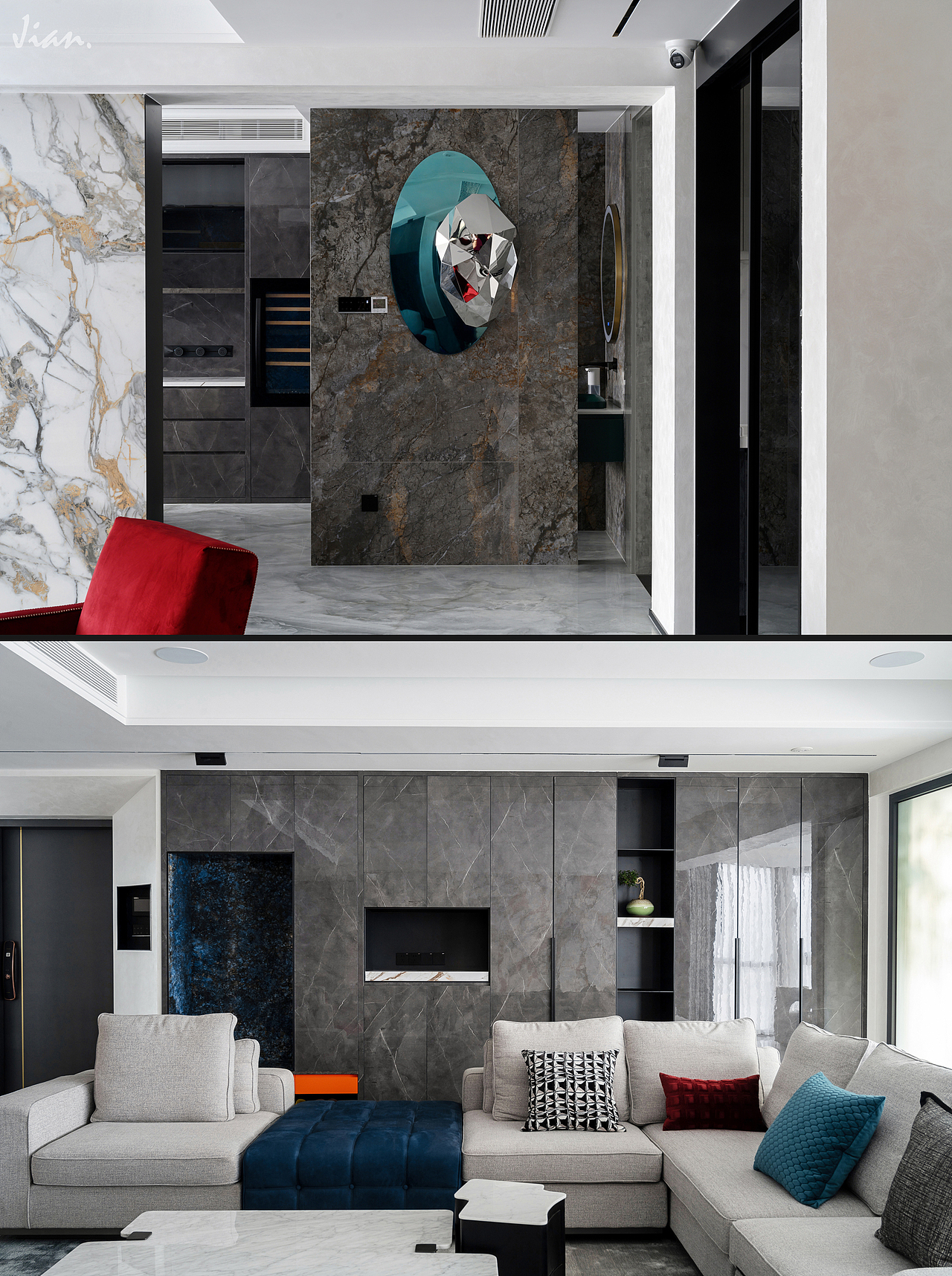 住宅空间|厦门新景·国际外滩（图ZMzAwNTY0NDA0） - 环境/建筑摄影 - 站酷设计师空间摄影师李健原创素材 - 站酷ZCOOL