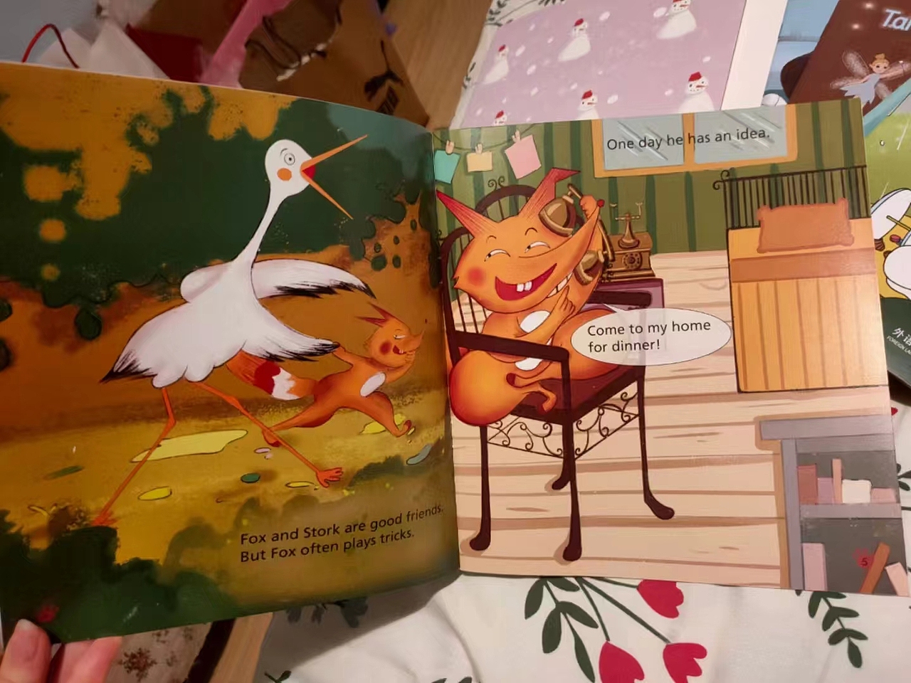 《The fox and the stork》儿童绘本