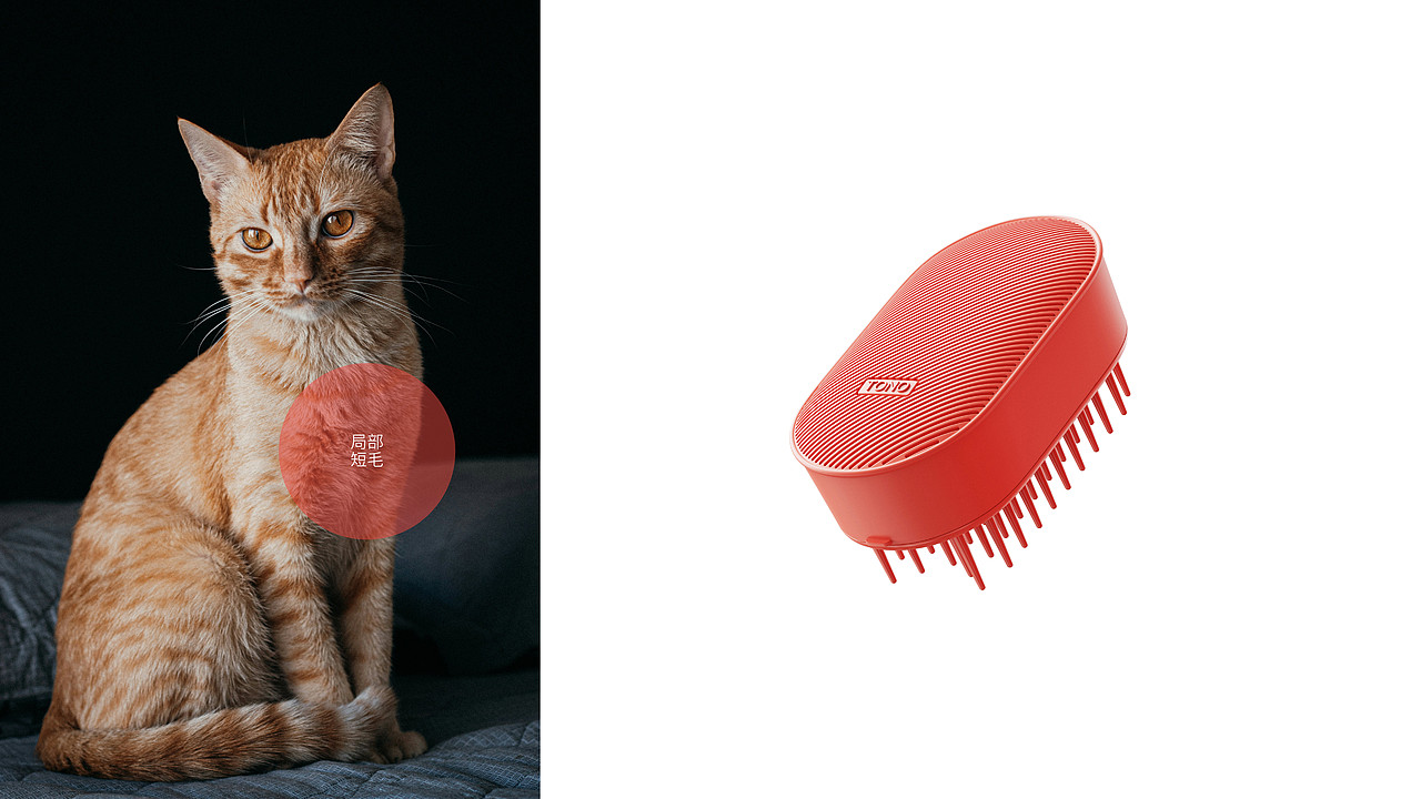 模块化猫毛刷设计