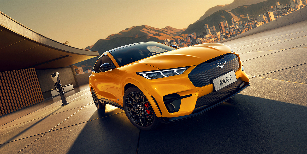 福特电马_Mustang Mach-E（CGI_汽车修图）（图ZMzU4NTY3NTM2） - 修图/后期 - 站酷设计师617清原创素材 - 站酷ZCOOL