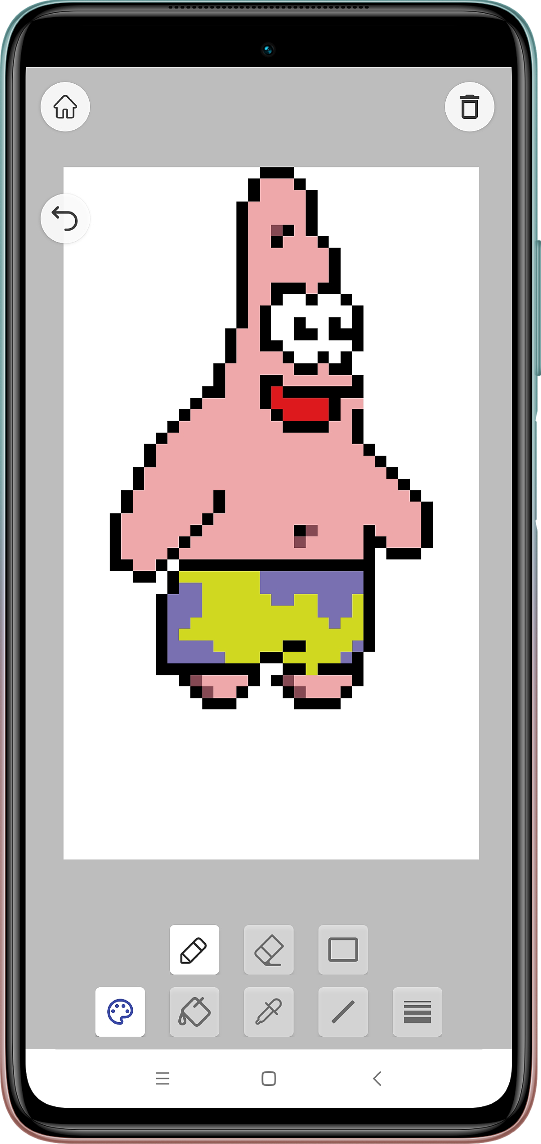 派大星像素画（图ZMzY5Mzc1MDE2） - 像素画 - 站酷设计师木子李一一原创素材 - 站酷ZCOOL