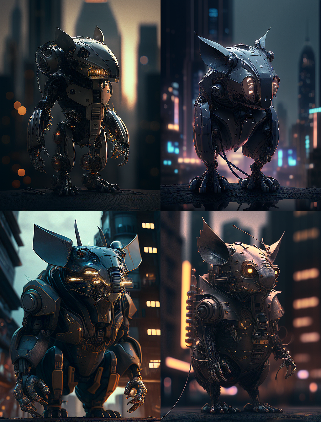 赛博朋克鼠（图ZMzM0ODcyMjU2） - AI作品 - 站酷设计师木子阳曦原创素材 - 站酷ZCOOL