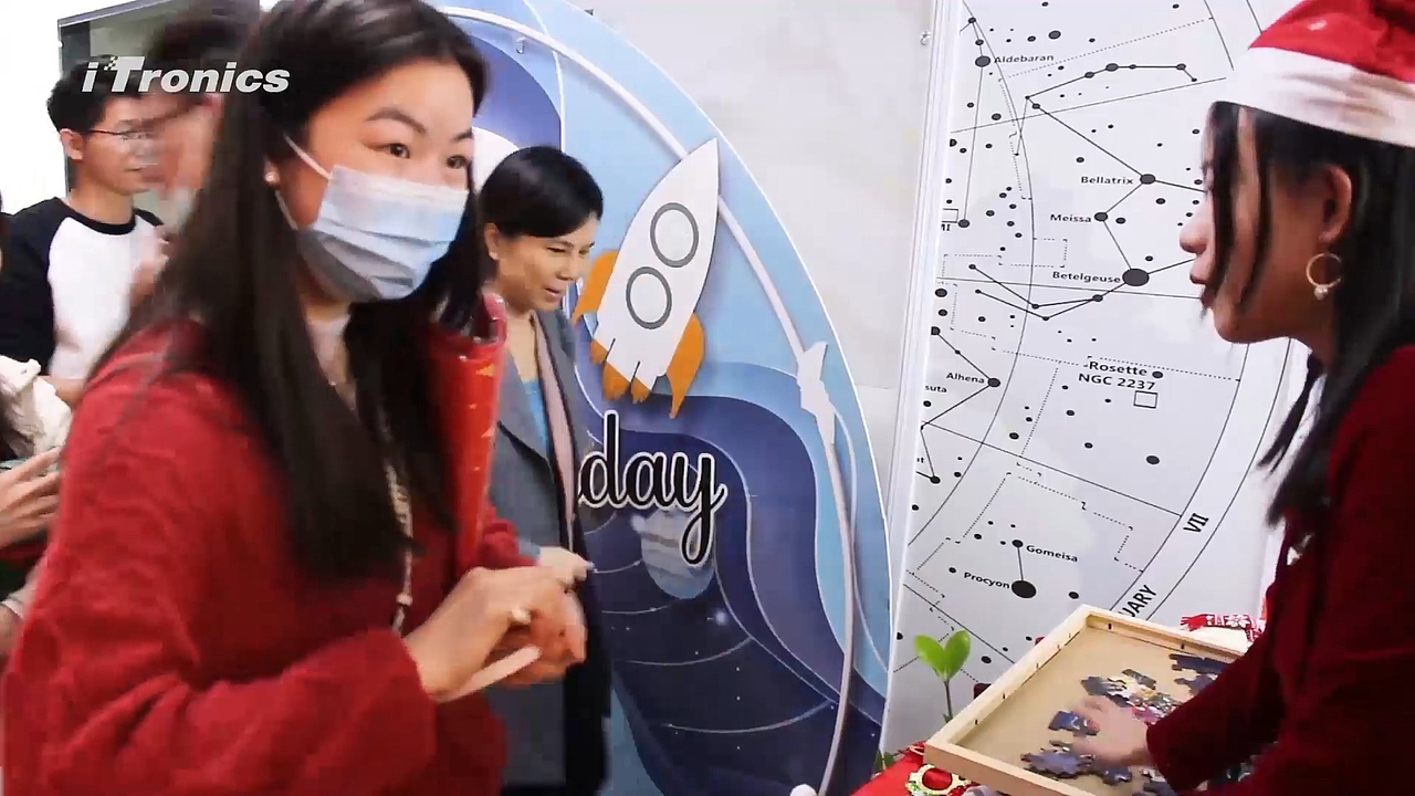 电商公司圣诞节晚会视频