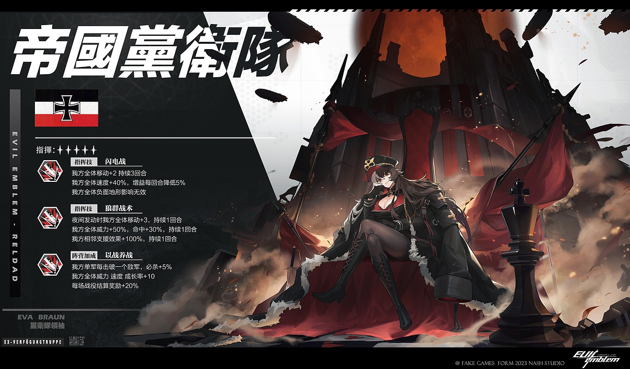 个人原创二次元战略游戏设计【EVIL EMBLEM】罪恶纹章