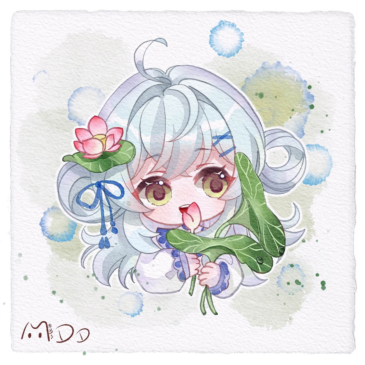 banyan君Q版水彩头像课一期二期作业