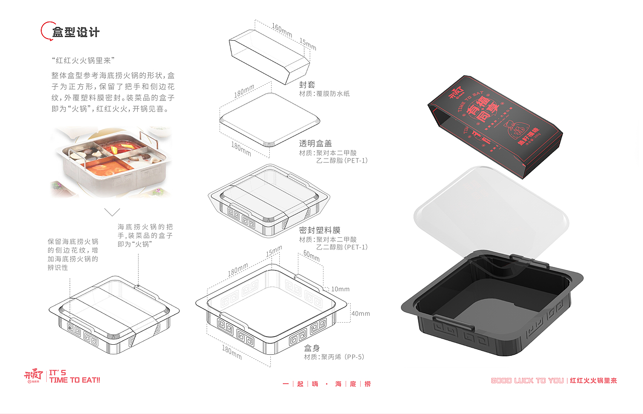 红红火火锅里来|海底捞开饭了涮品系列包装设计