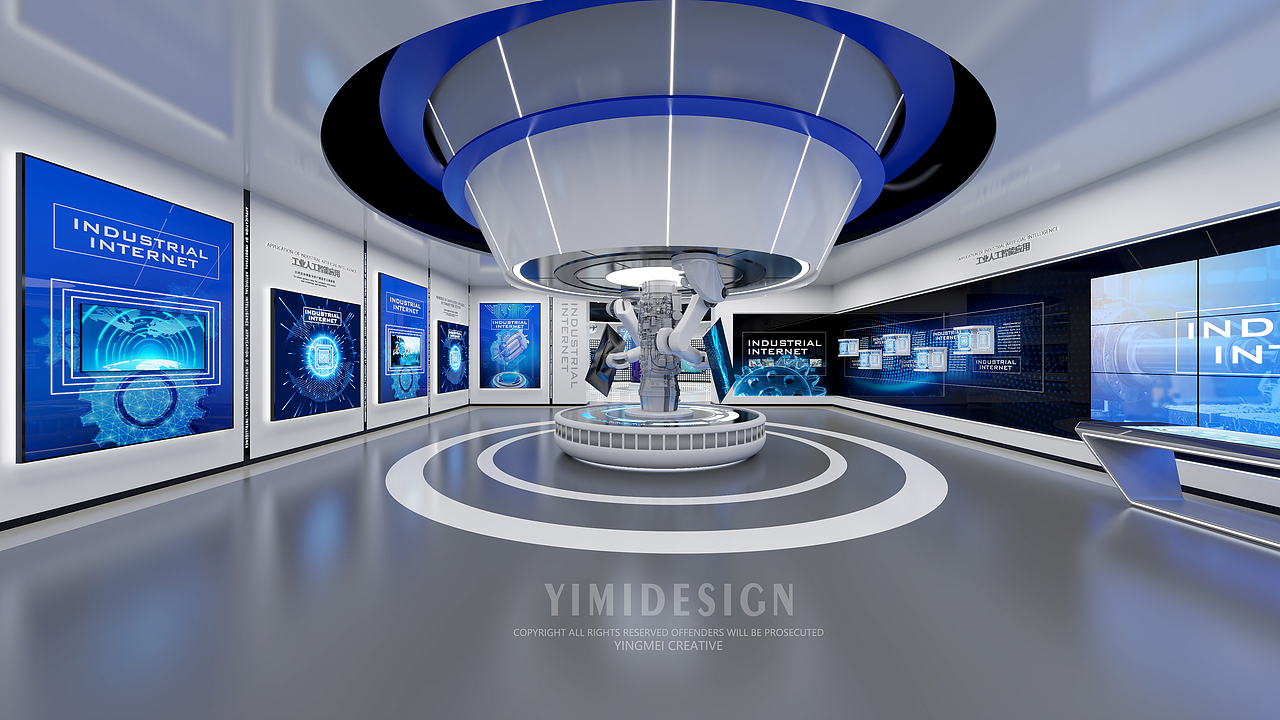 工业互联网展厅 5G互联网展厅 人工智能展厅 数字展厅（图ZMzE0MTE0MzA0） - 展陈设计 - 站酷设计师盈美创意原创素材 - 站酷ZCOOL