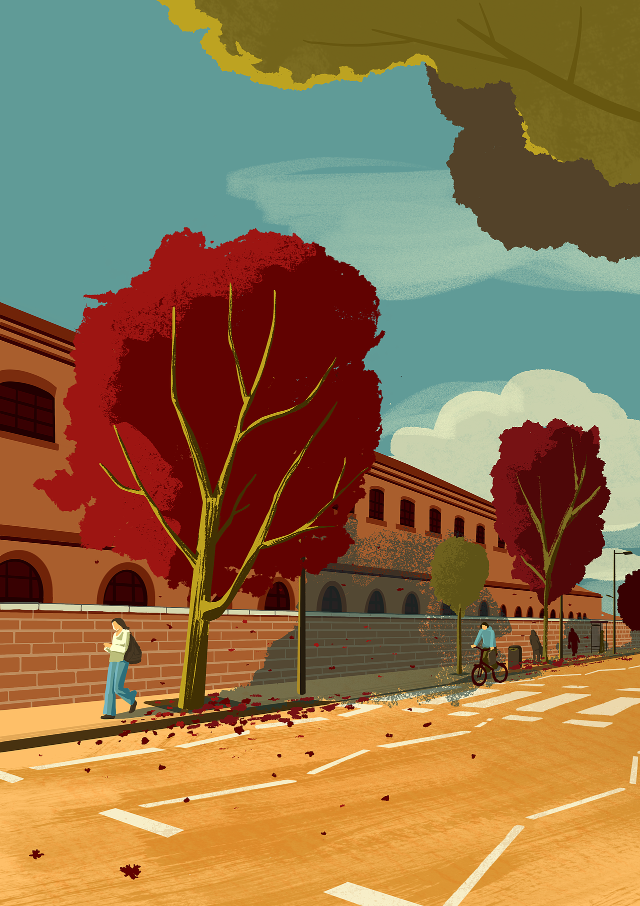 伦敦的秋（图ZMzIyNDIwMzQ0） - 商业插画 - 站酷设计师emmali_原创素材 - 站酷ZCOOL