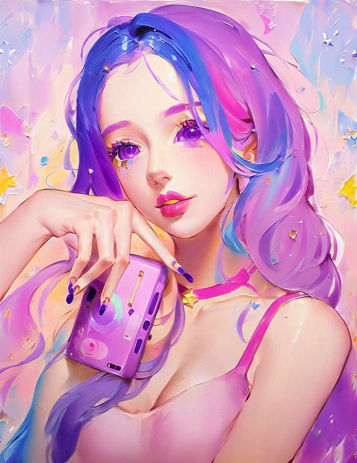 StableDiffusion插画线稿上色