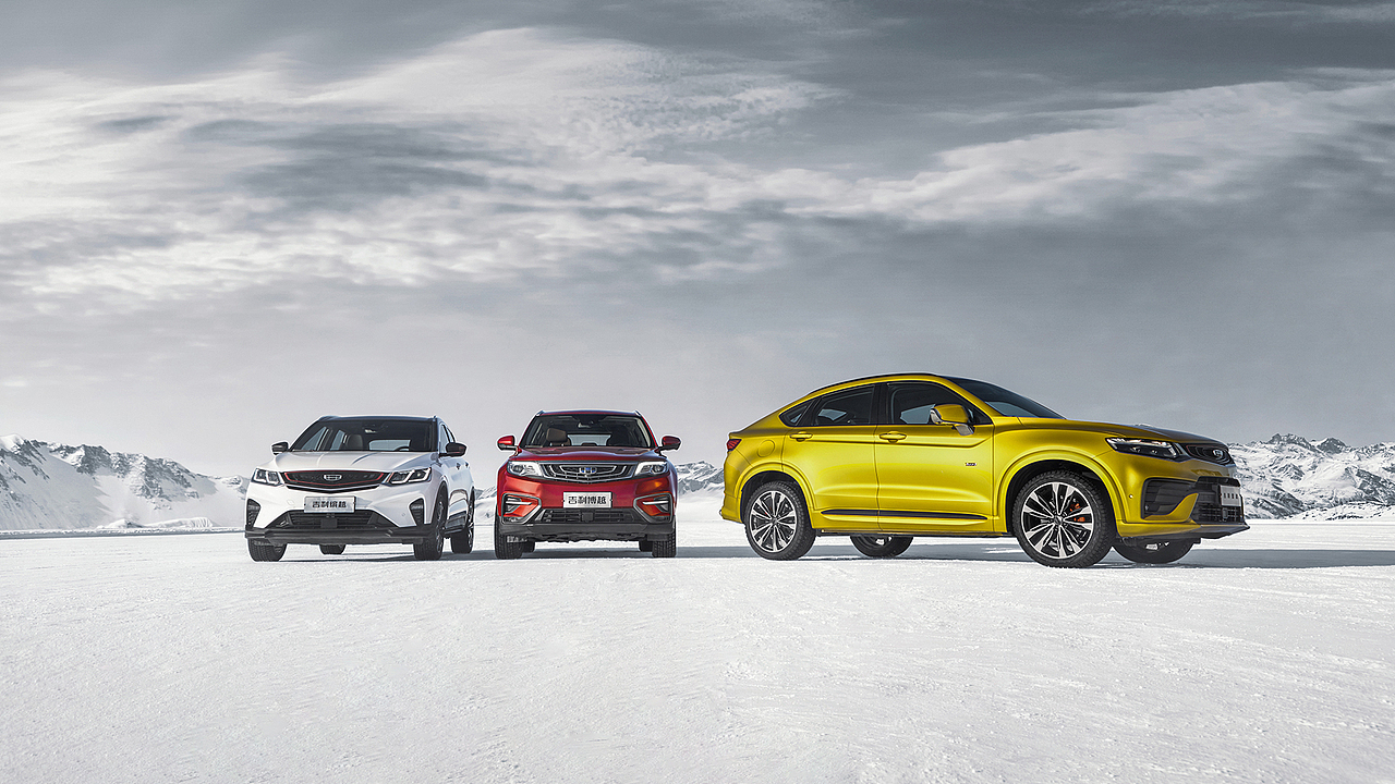 汽车修图合成 吉利汽车合成制作