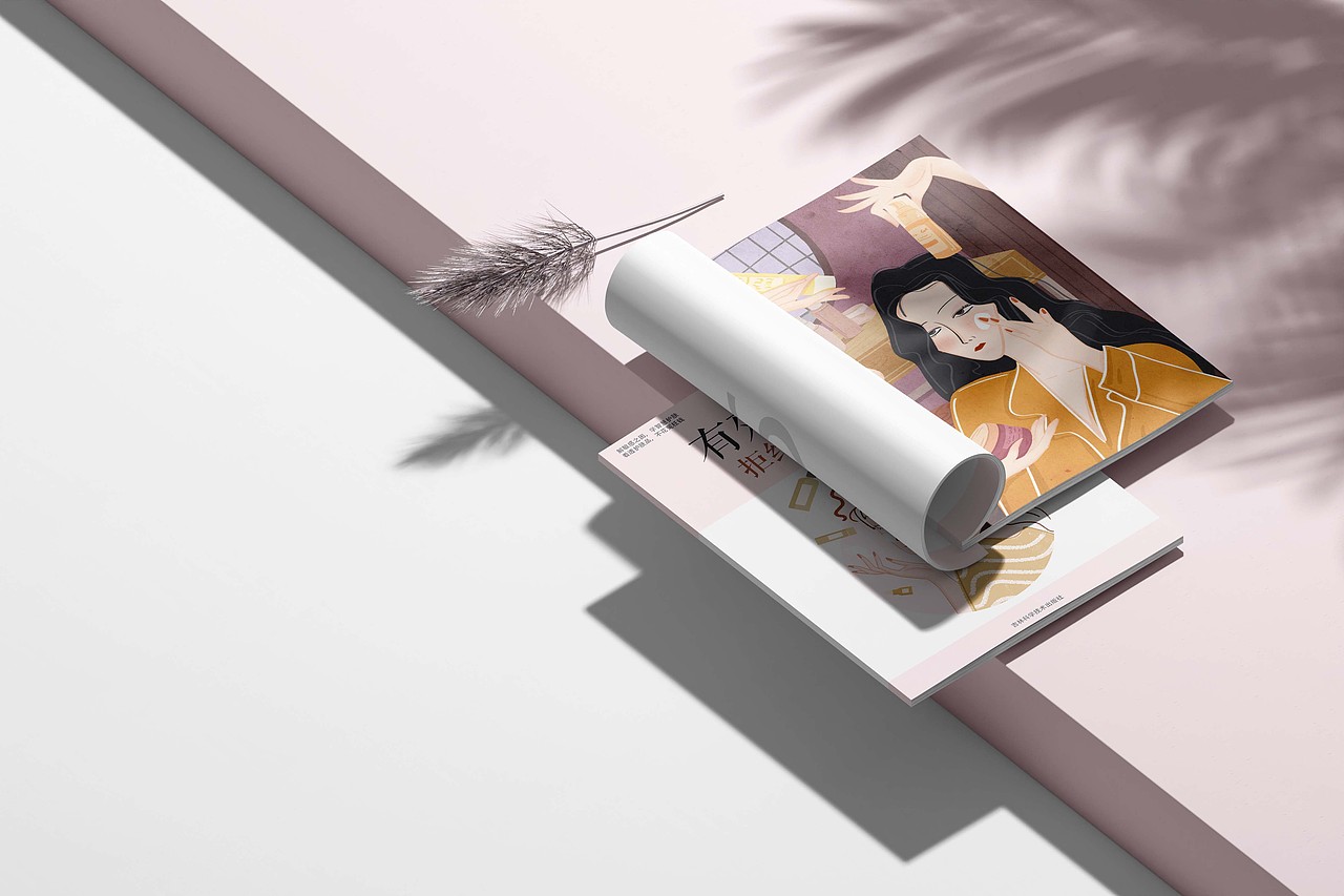 敏家 x 猫鹰鱼| 护肤书籍内页插画配图