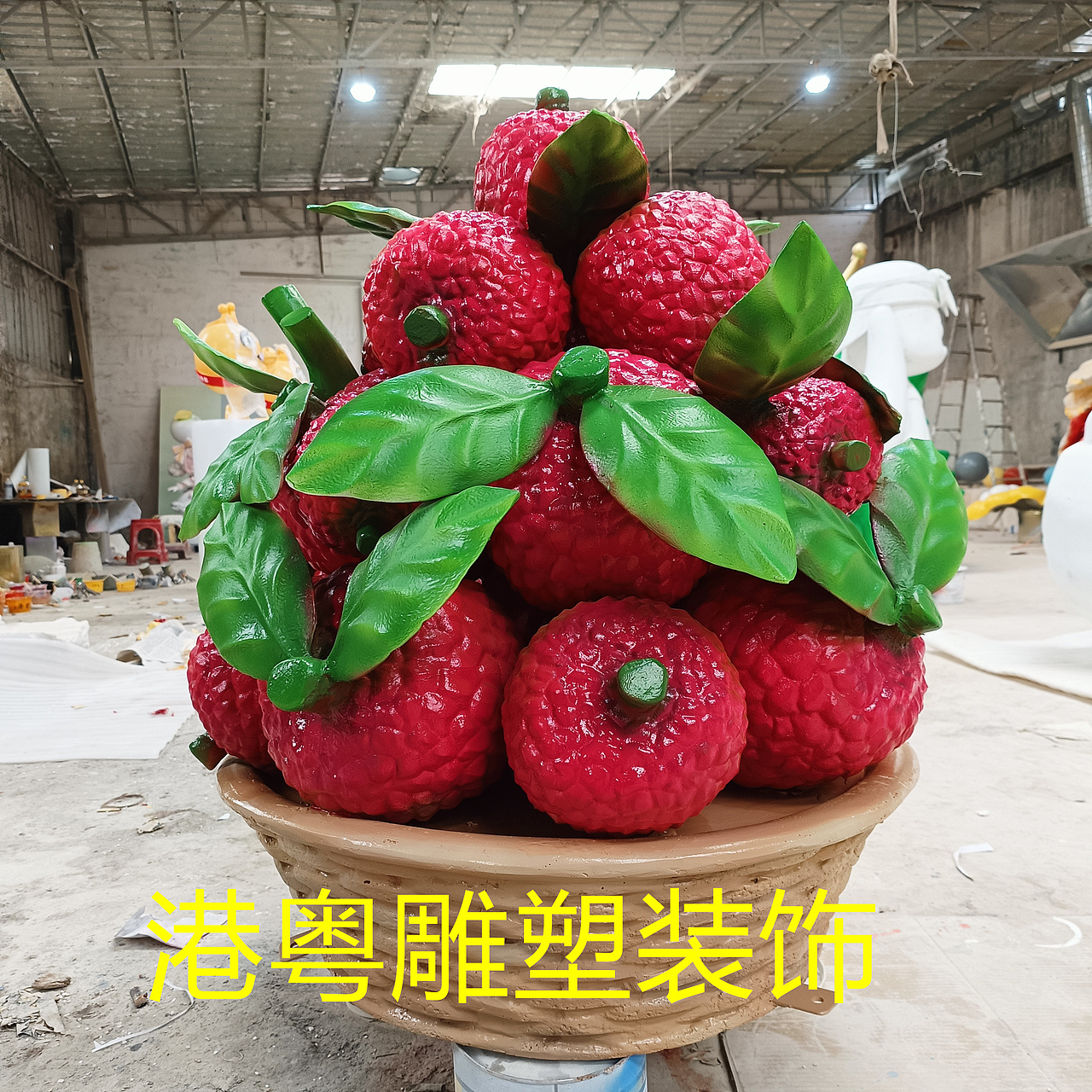 卡通三喵玻璃钢纤维奶茶店IP雕塑摆件装饰