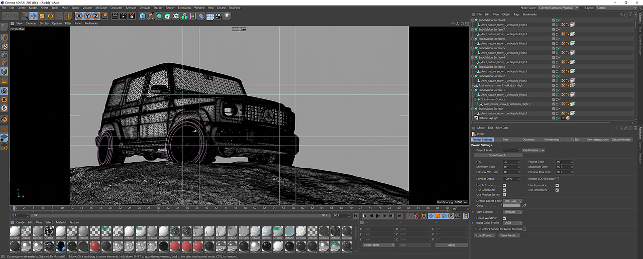 梅赛德斯奔驰G63汽车渲染