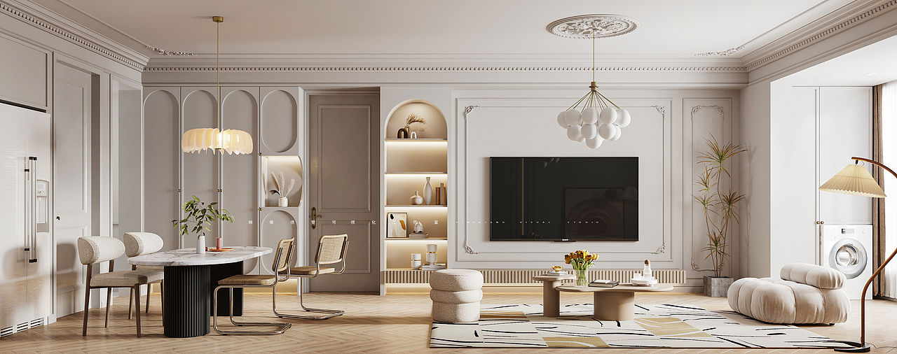 郑州 映像視覺 | 商业写实组 | 法式（图ZMjk4MDg1NTQ0） - 家装设计 - 站酷设计师郑州映像效果图原创素材 - 站酷ZCOOL