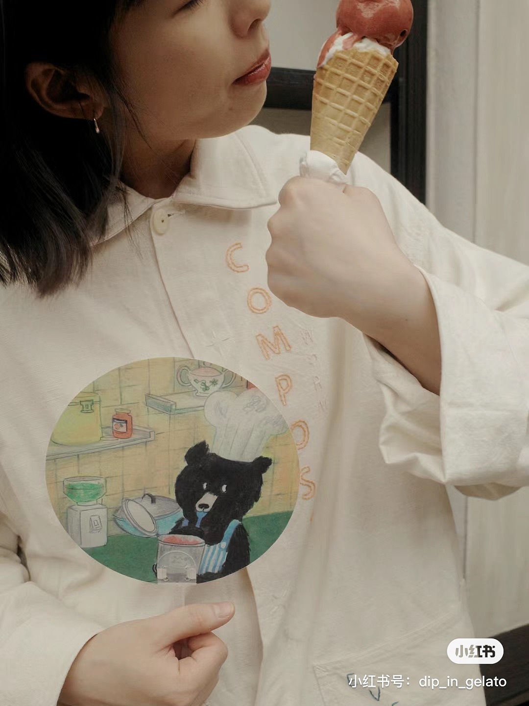 小心！冰淇淋小偷出没🐻（图ZMzcwMTEyNjA0） - 商业插画 - 站酷设计师冬佳原创素材 - 站酷ZCOOL