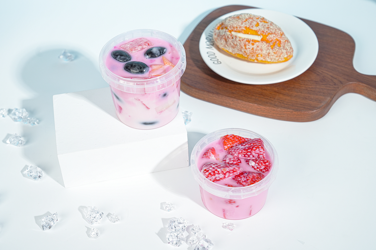 奶茶桶摄影拍照/水果桶/水果捞摄影后期