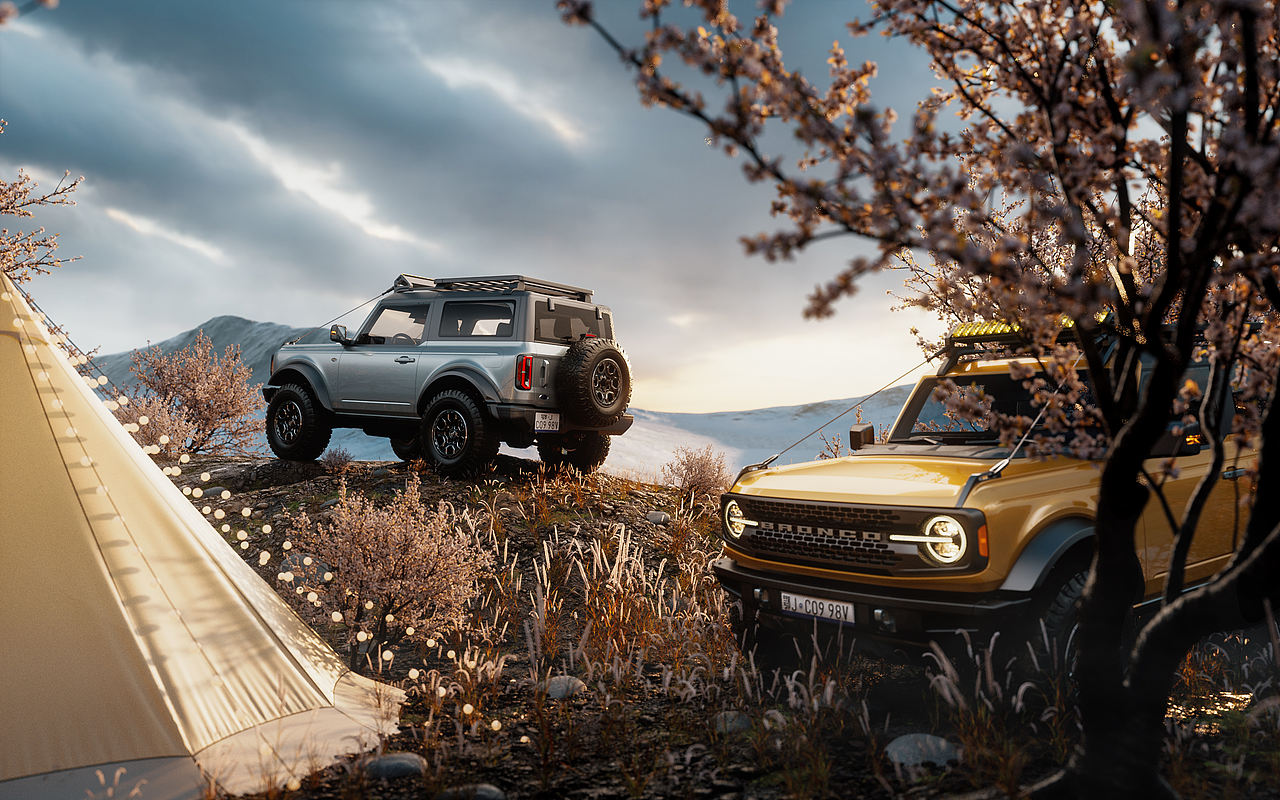 Ford Bronco CGI 福特烈马 硬派SUV 户外场景渲染(图ZMzQxNzgzODEy) - 机械/交通 - 站酷设计师程弎益原创素材 - 站酷ZCOOL