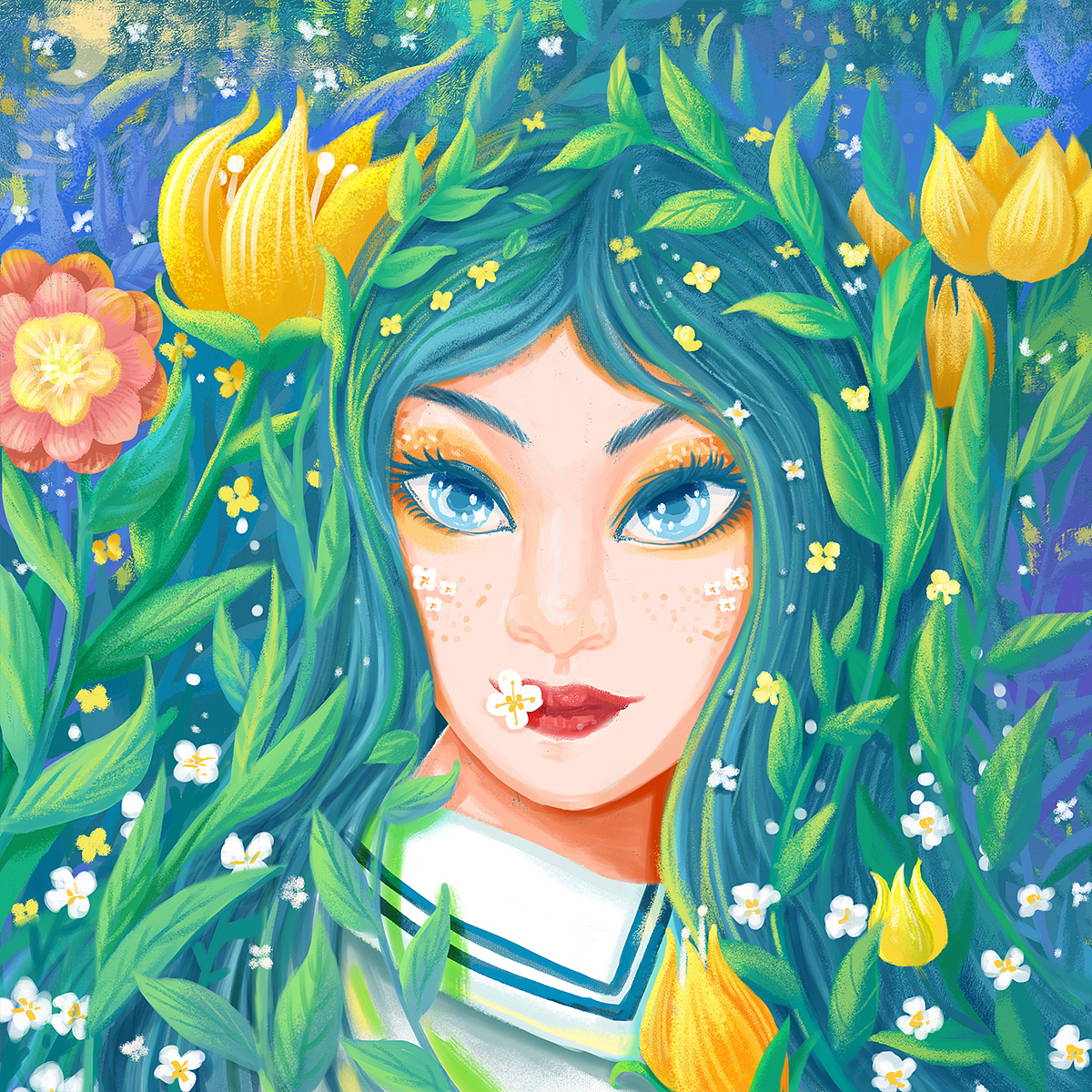 插畫頭像（2022）（圖ZMzI5ODA5MDI4） - 藝術(shù)插畫 - 站酷設(shè)計(jì)師zhl1988原創(chuàng)素材 - 站酷ZCOOL