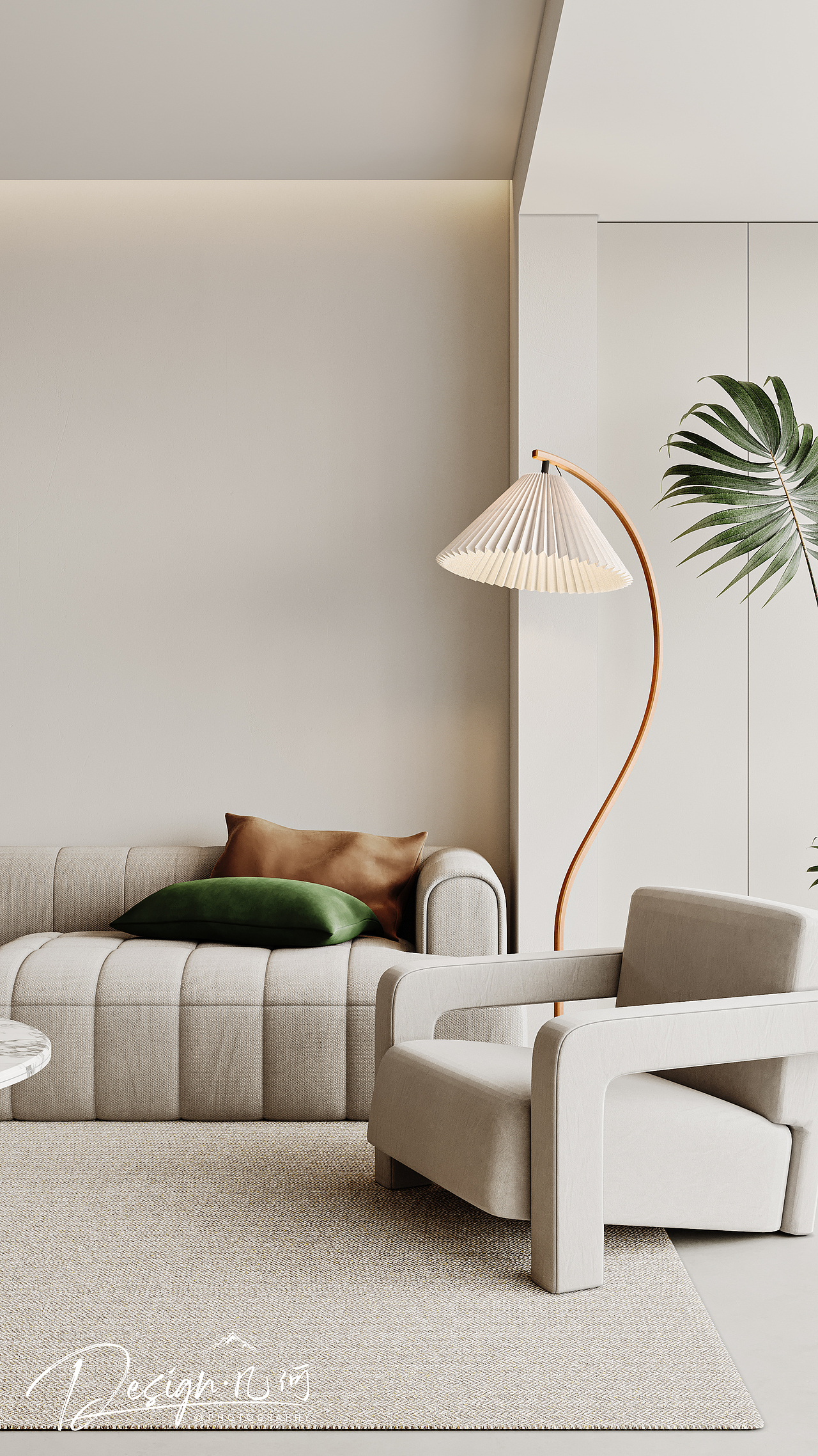 几何空间视觉表现 | 华安府现代奶油风客餐厅