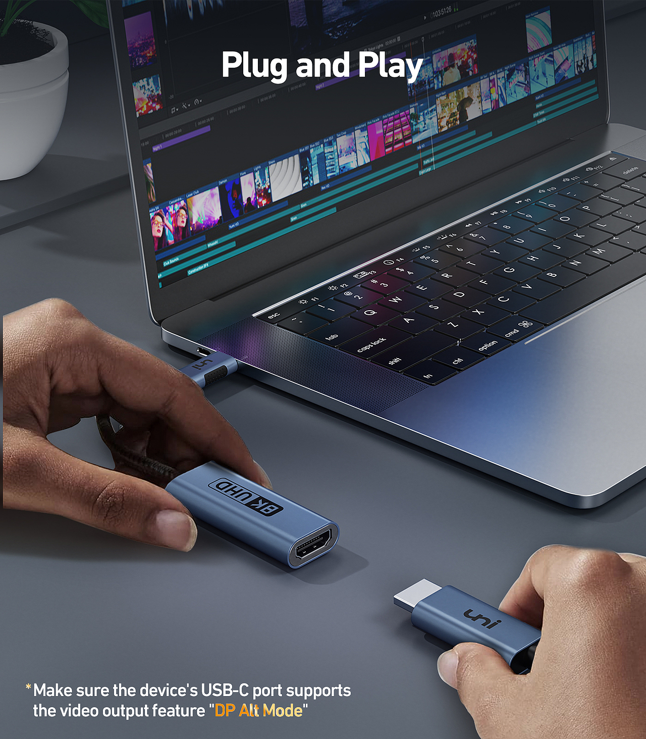 uni | USBC to HDMI 转接器,亚马逊主副图/A+详情设计（图ZMzY5NzU1NDY4） - 其他三维 - 站酷设计师YEccg图形原创素材 - 站酷ZCOOL