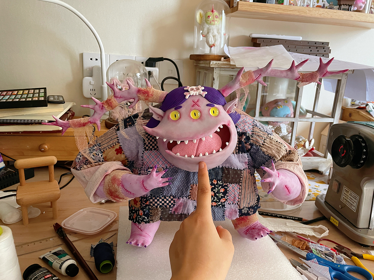 小叉叉 粘土潮玩（图ZMzE2NzQxNjEy） - 手办/模玩 - 站酷设计师小亚小怪原创素材 - 站酷ZCOOL