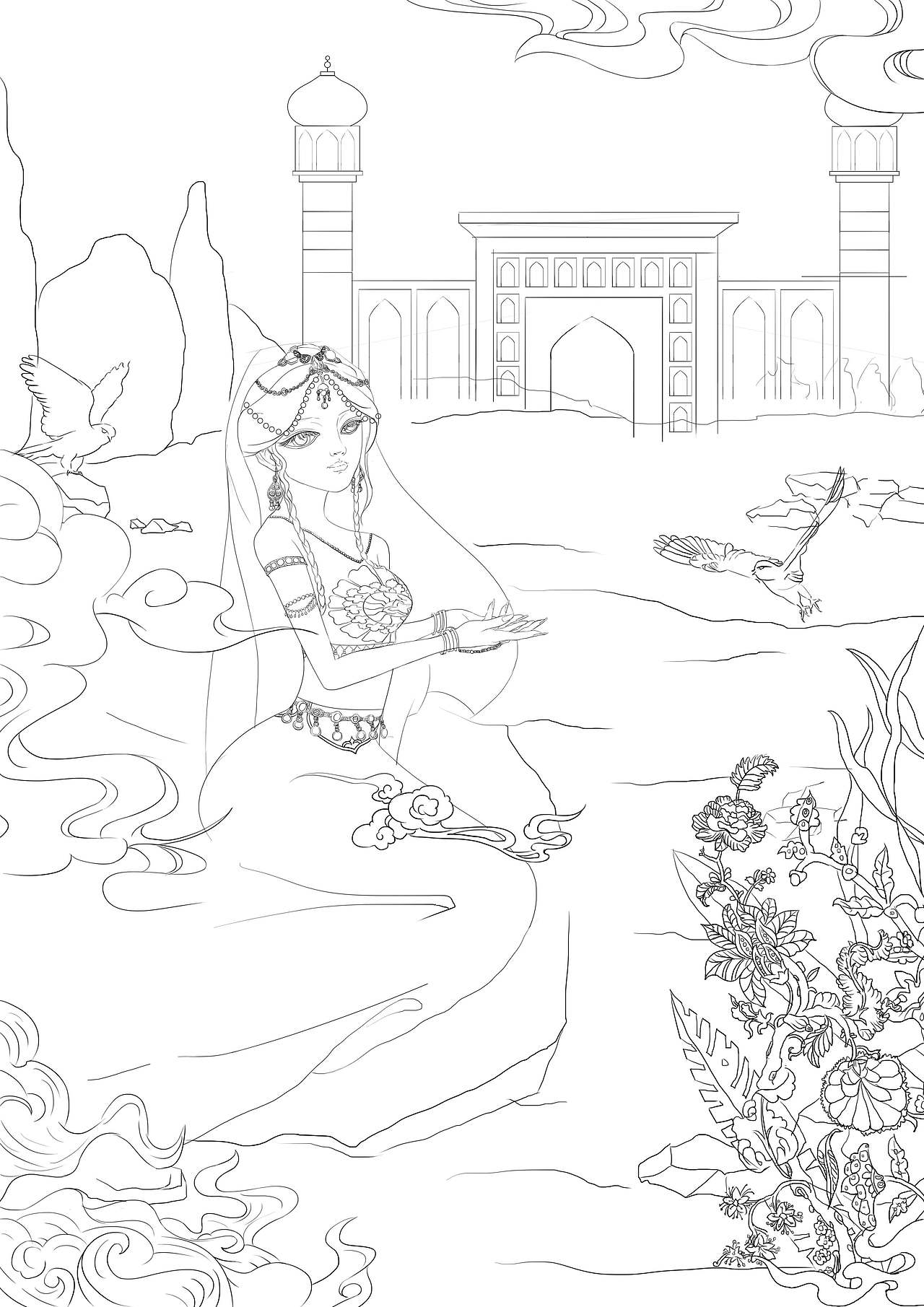 十二美人国插画（图ZMzY2NjUxOTQw） - 商业插画 - 站酷设计师大嘴王原创素材 - 站酷ZCOOL