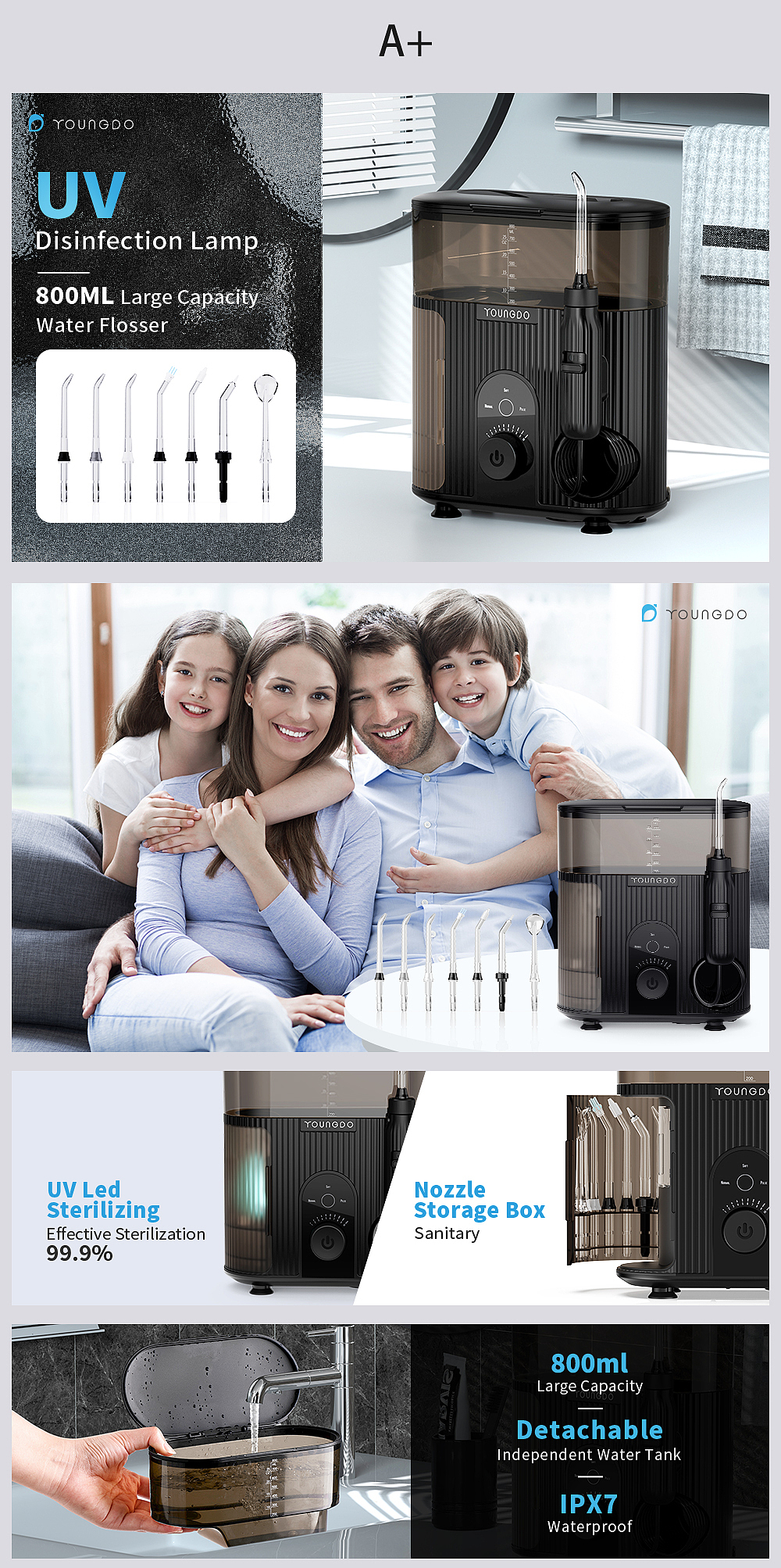 冲牙器 | 亚马逊详情页