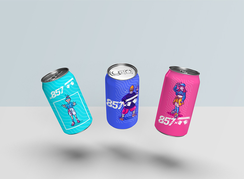 857青春系列啤酒包装插画（图ZMzIwOTExNjI0） - 新锐潮流插画 - 站酷设计师lynn_7yu原创素材 - 站酷ZCOOL