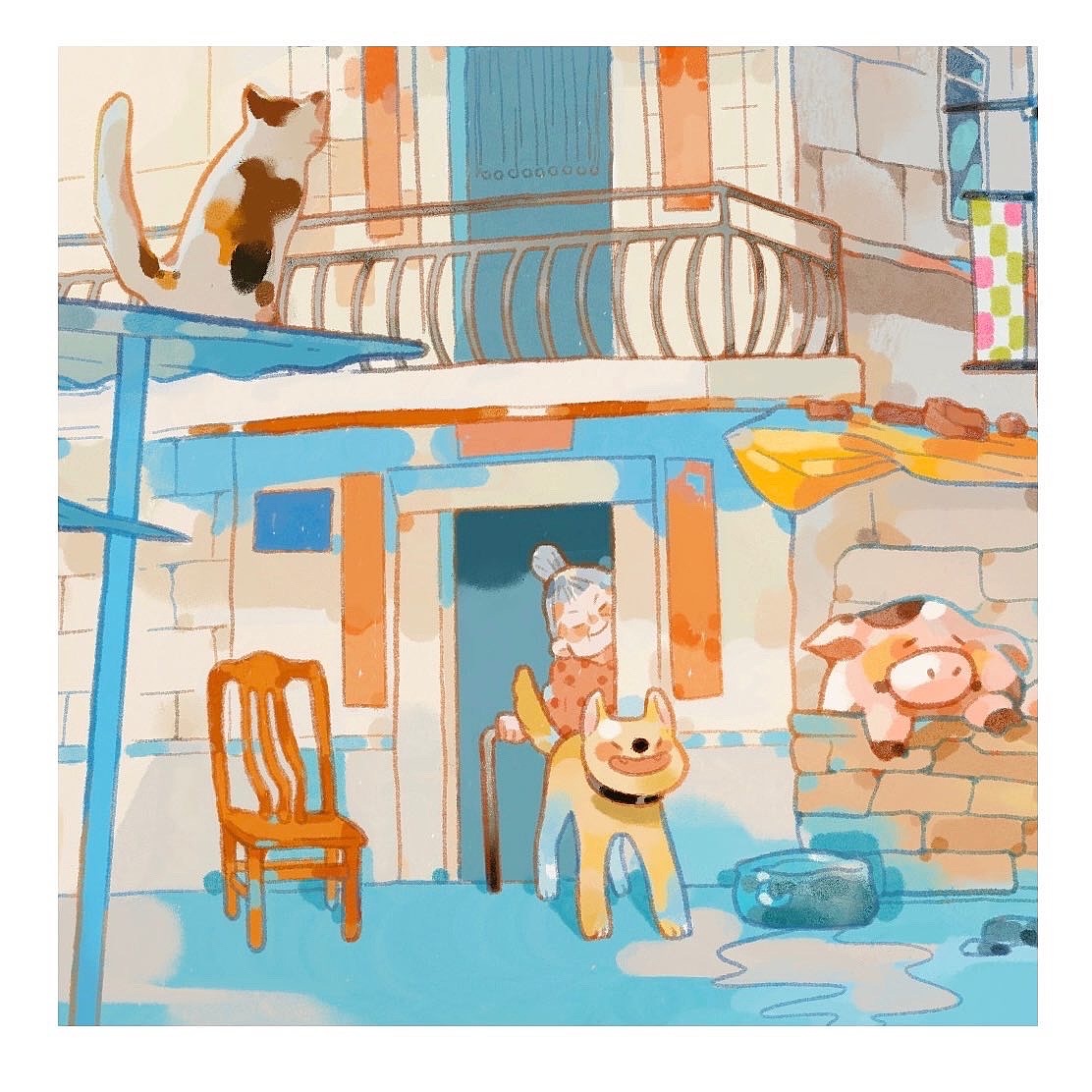 杂七杂八|插画练习合集1（图ZMzE0MDk4ODU2） - 商业插画 - 站酷设计师丸啤e原创素材 - 站酷ZCOOL