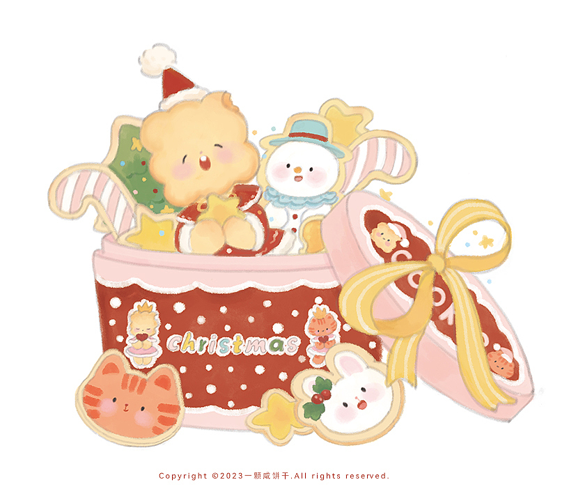 来看看饼干的圣诞盒子里都有什么吧！