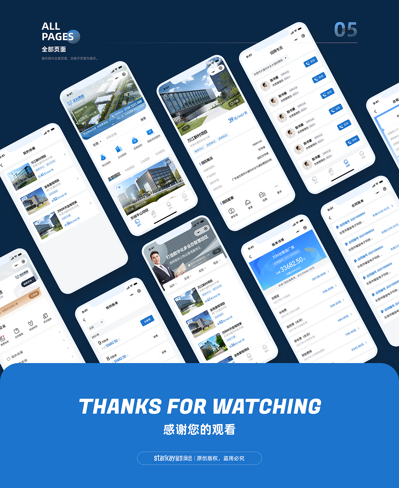智慧园区资管及物业管理系统原创高定开发