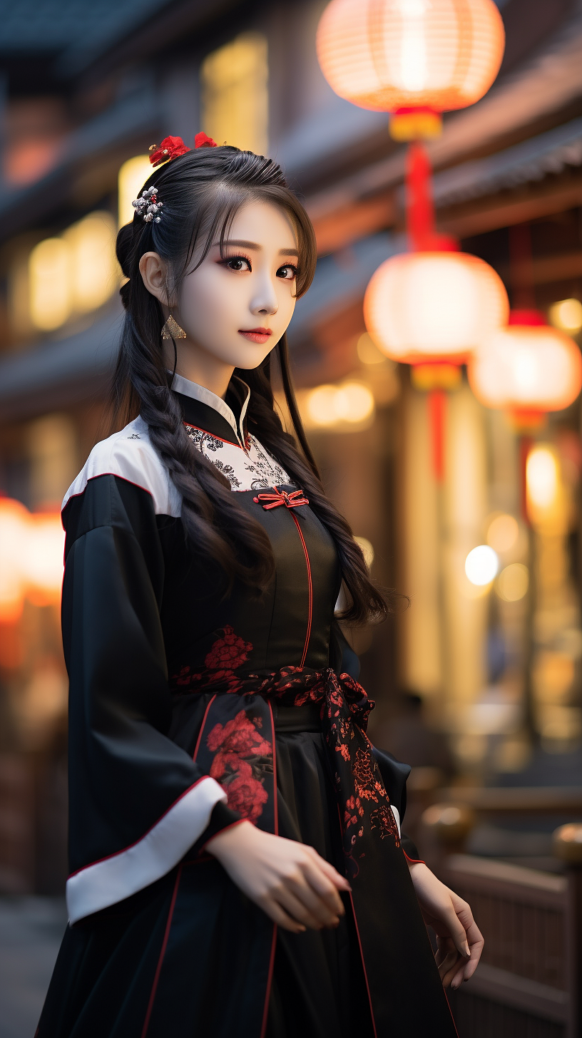 穿汉服的小姐姐8|汉服设计