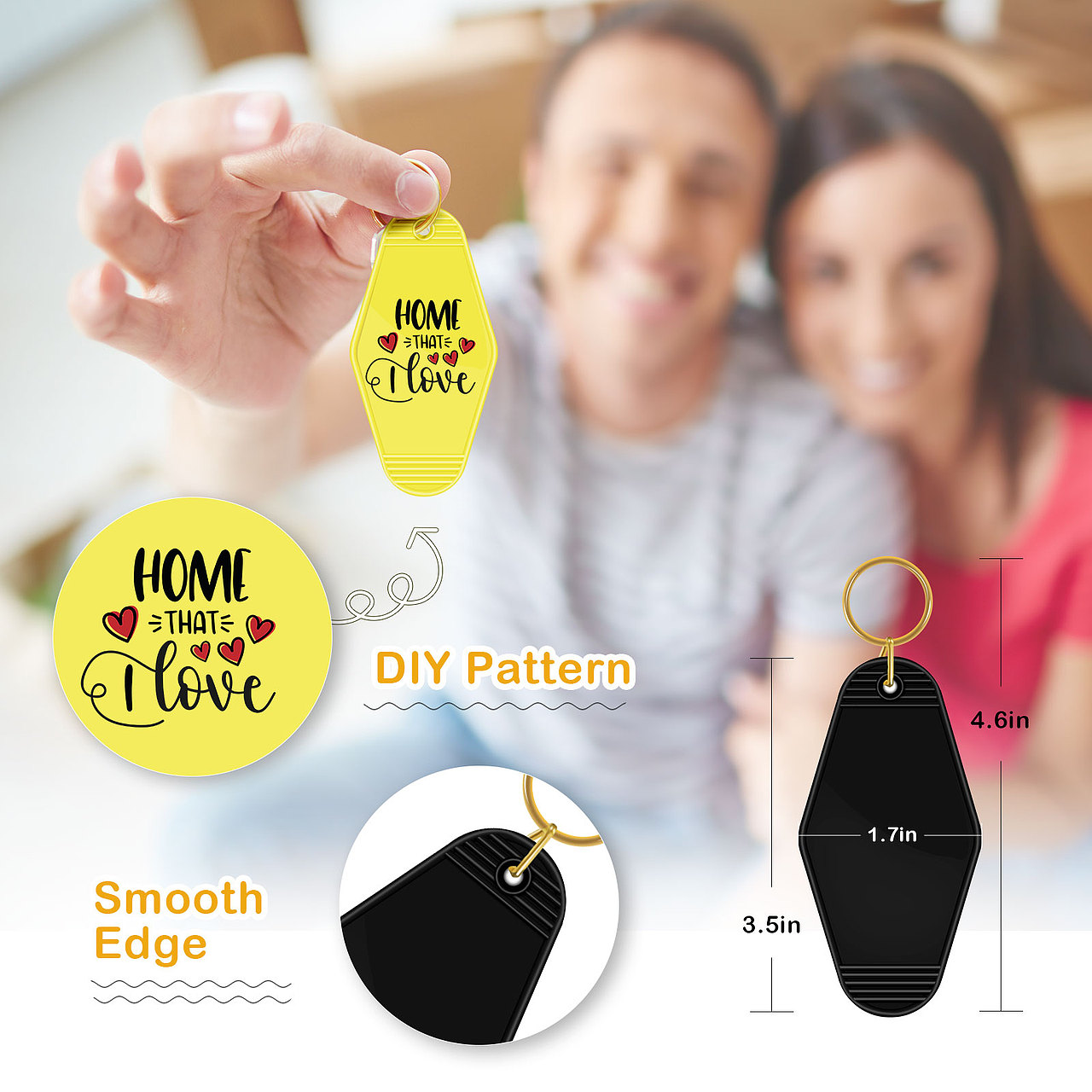 亚马逊产品-亚克力钥匙扣