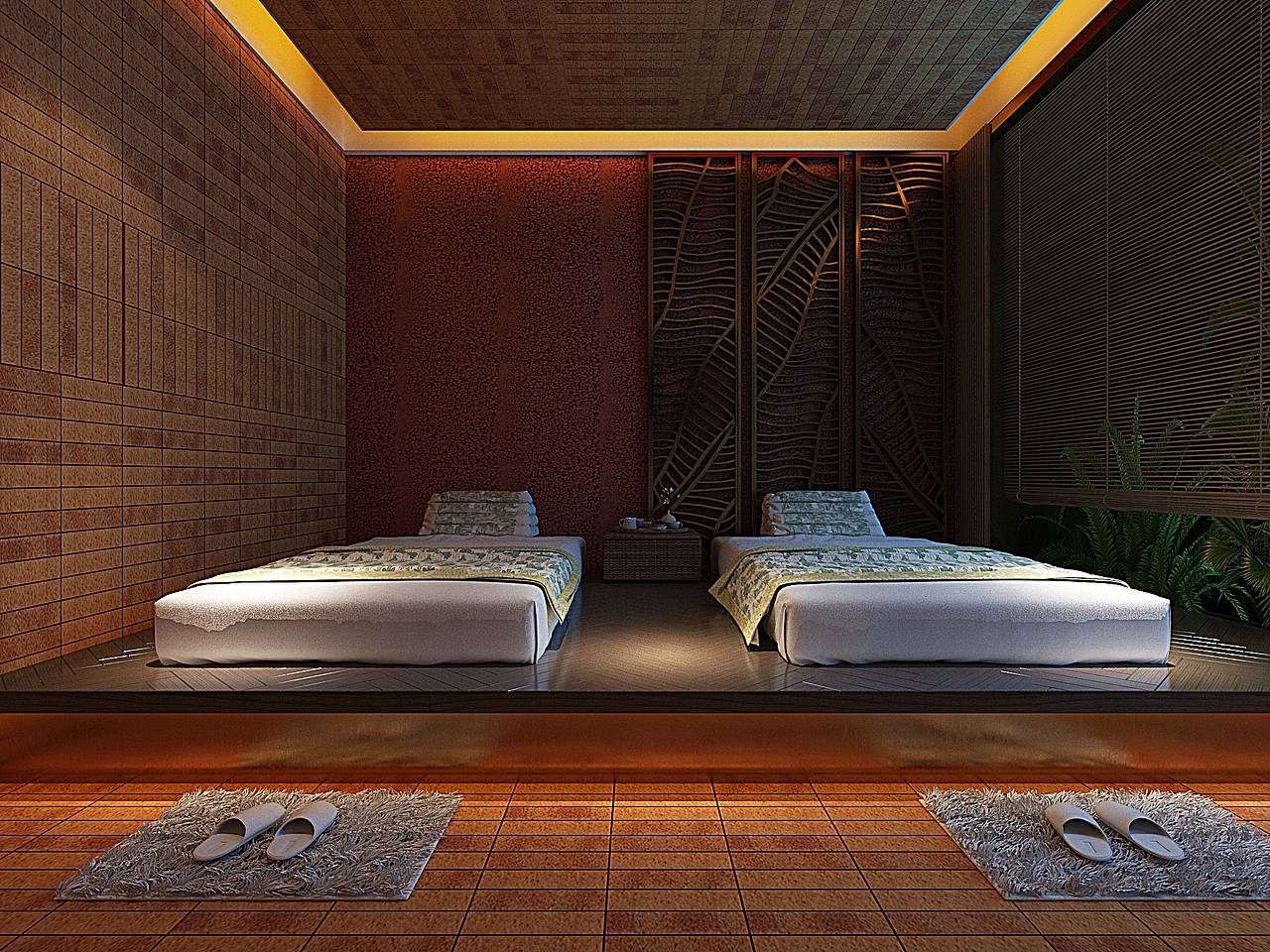 银川装修公司|银川足浴店装修设计效果图